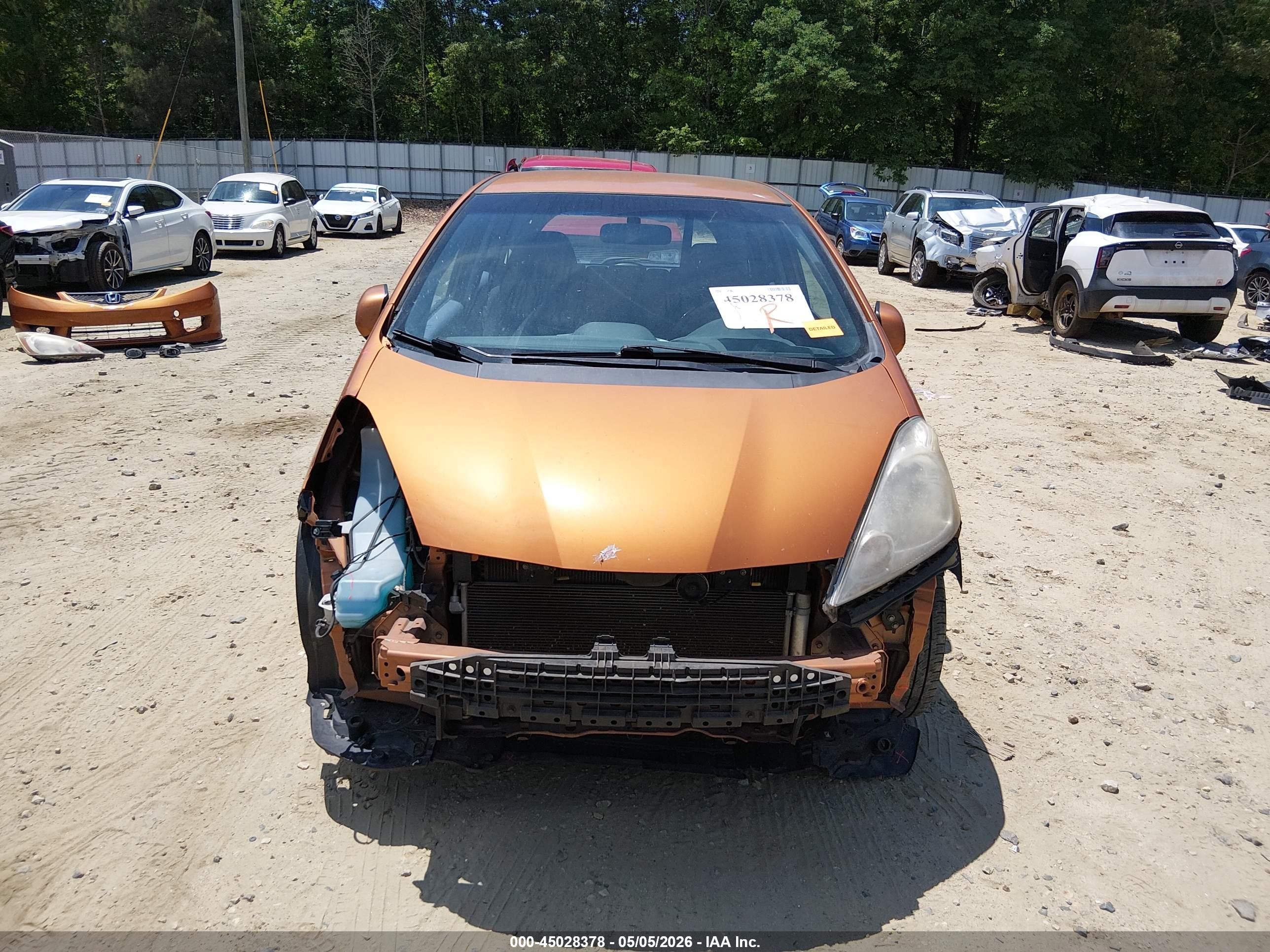 2009 Honda Fit Sport Orange vin: JHMGE87429S072485
