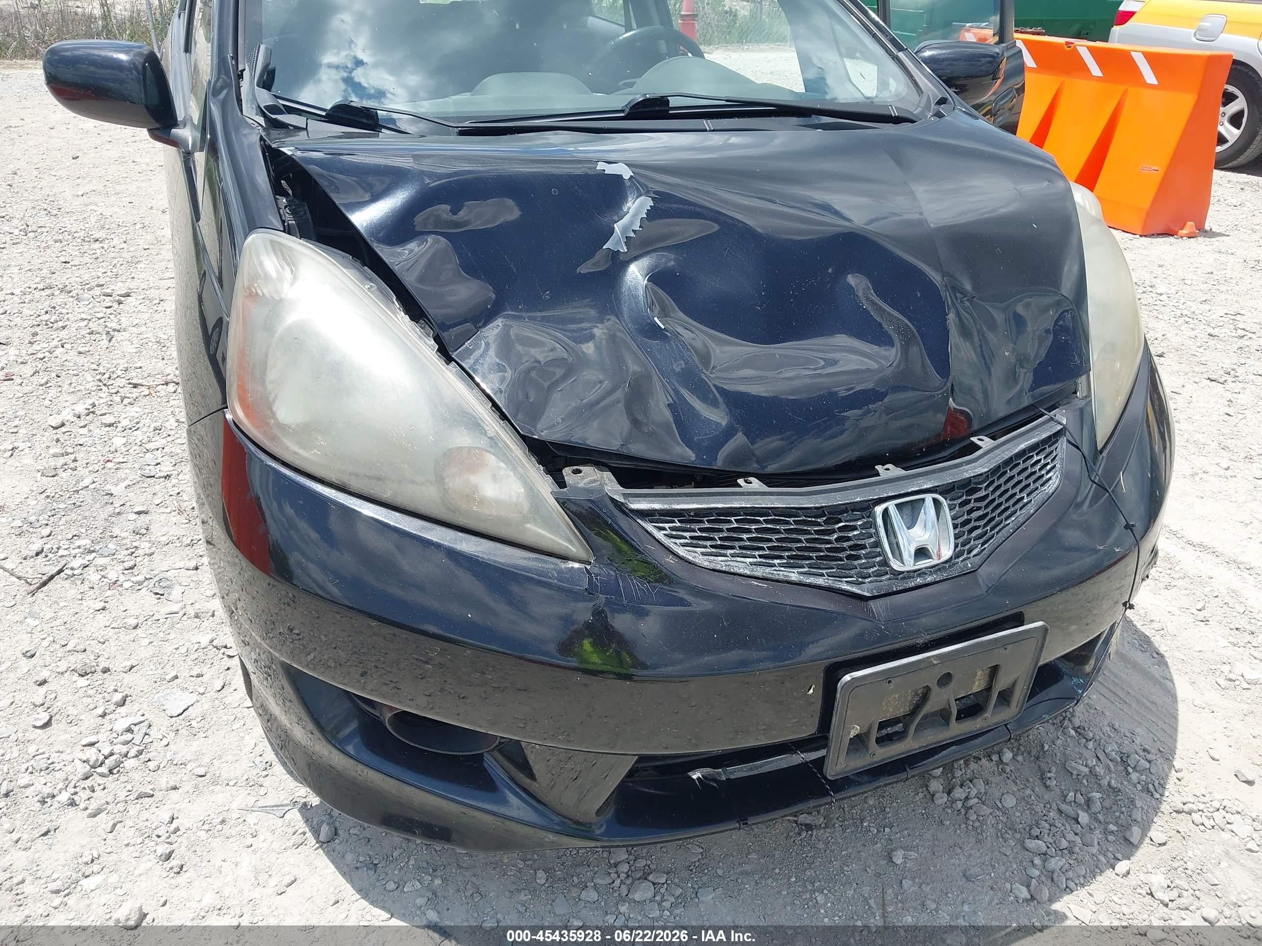 2009 Honda Fit Sport Black vin: JHMGE87439S000713