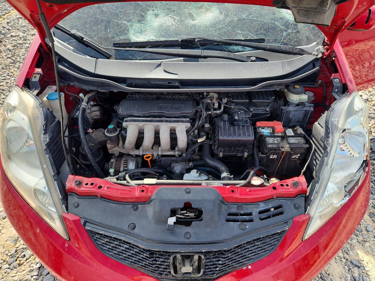 2009 Honda Fit Sport Red vin: JHMGE87439S033033