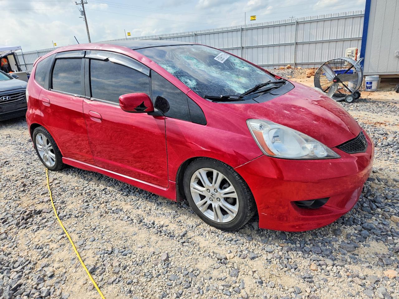 2009 Honda Fit Sport Red vin: JHMGE87439S033033
