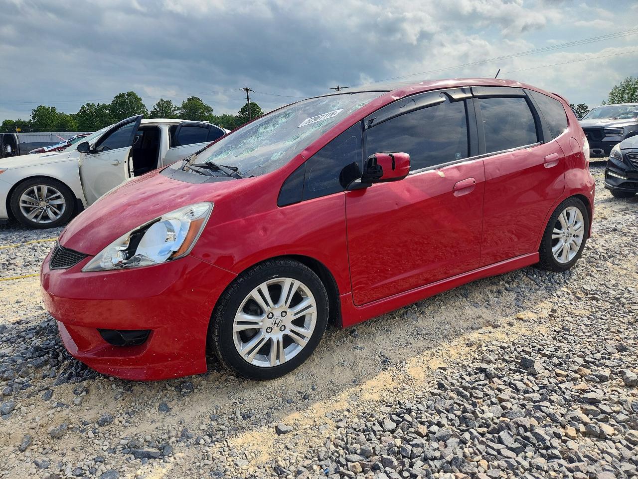 2009 Honda Fit Sport Red vin: JHMGE87439S033033