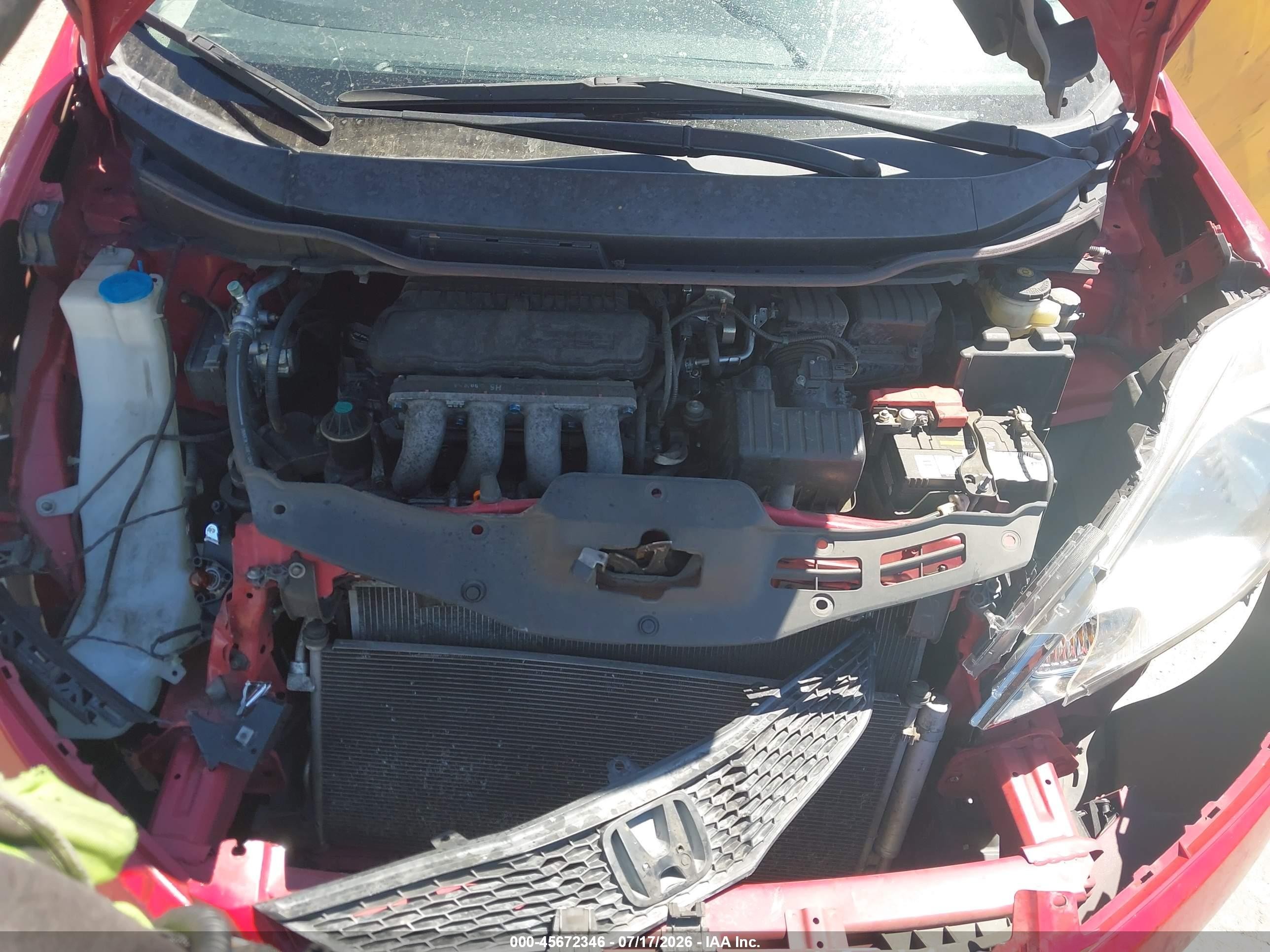 2009 Honda Fit Sport Red vin: JHMGE87449S004494
