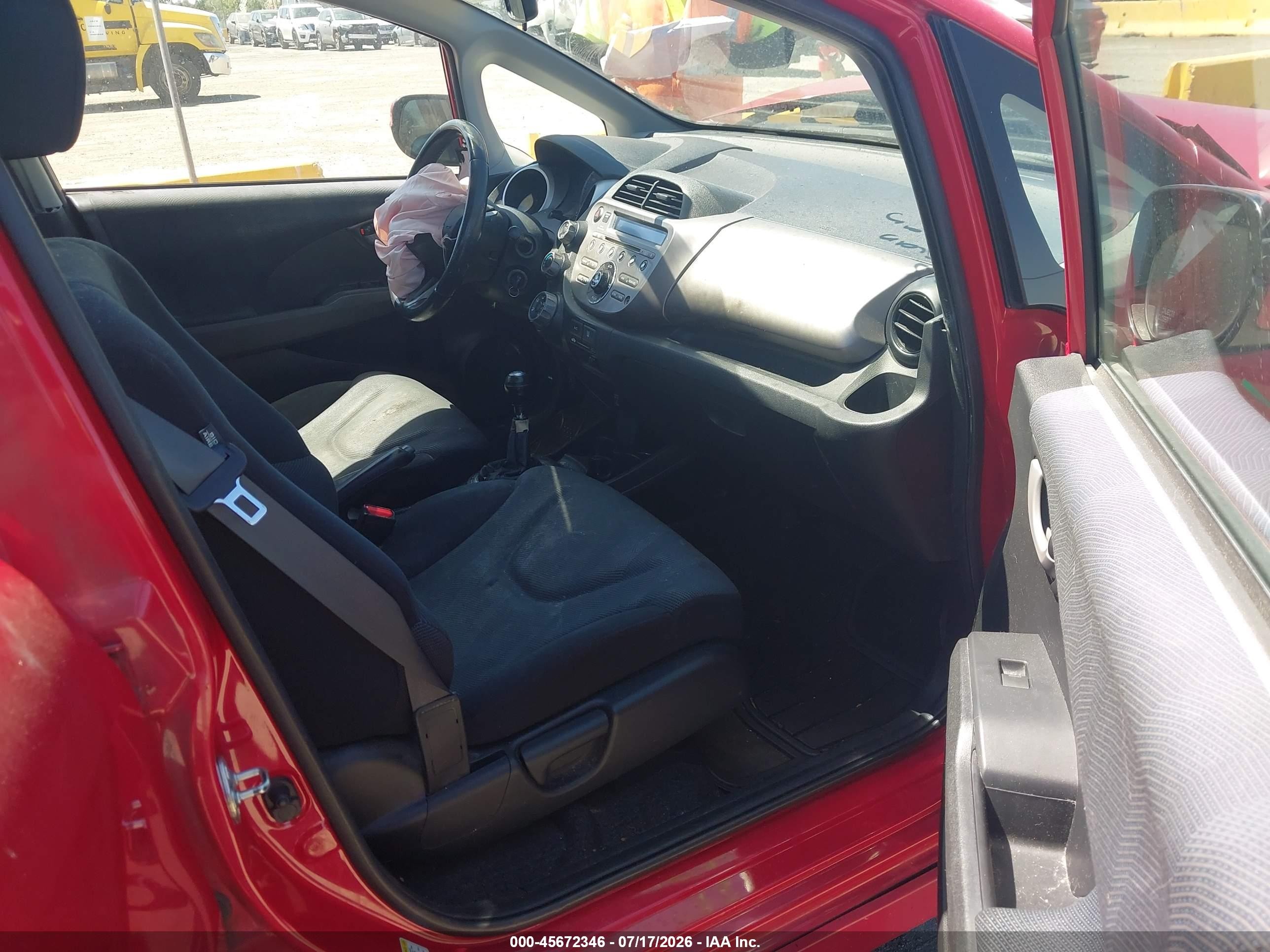 2009 Honda Fit Sport Red vin: JHMGE87449S004494