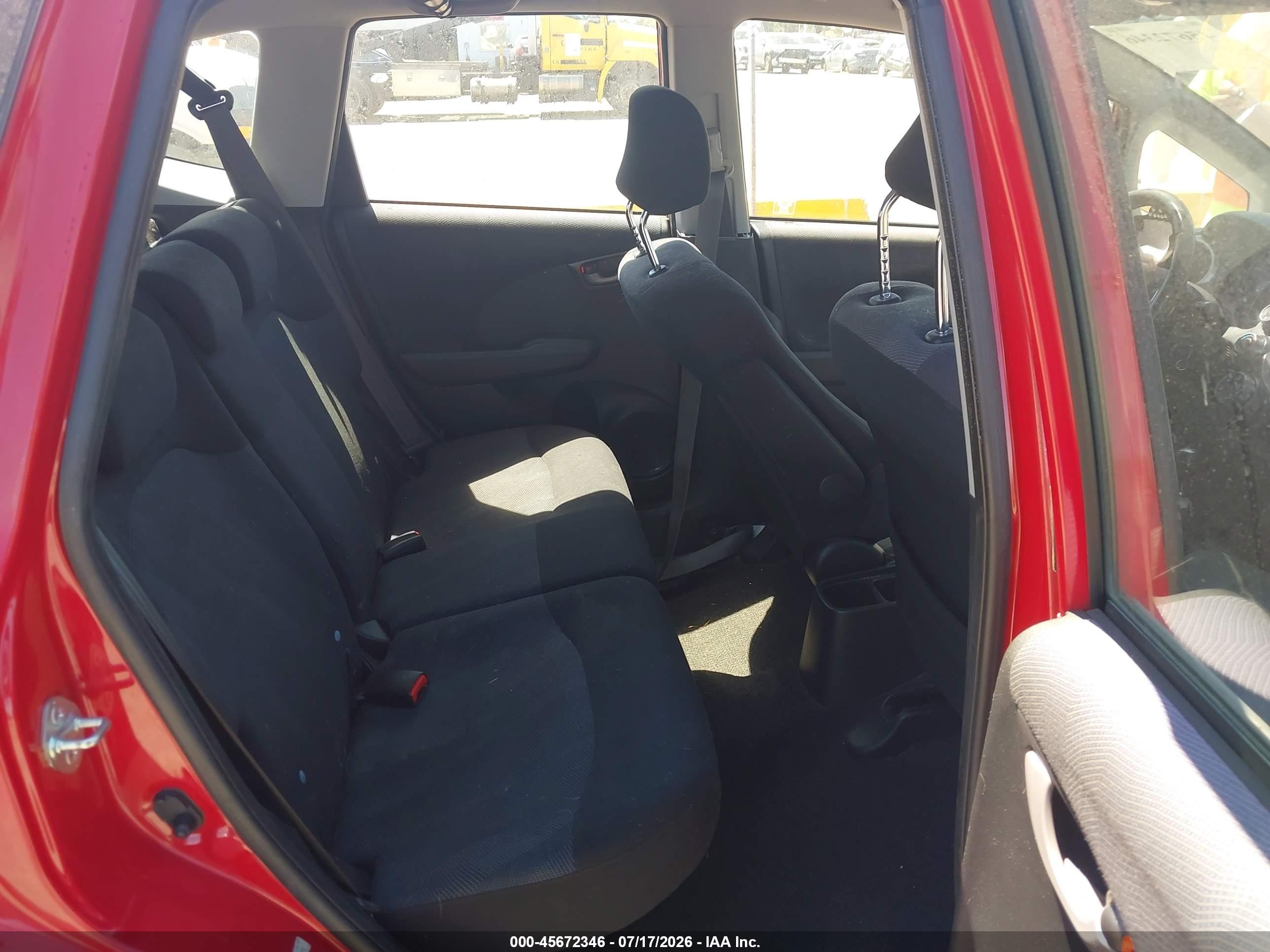 2009 Honda Fit Sport Red vin: JHMGE87449S004494