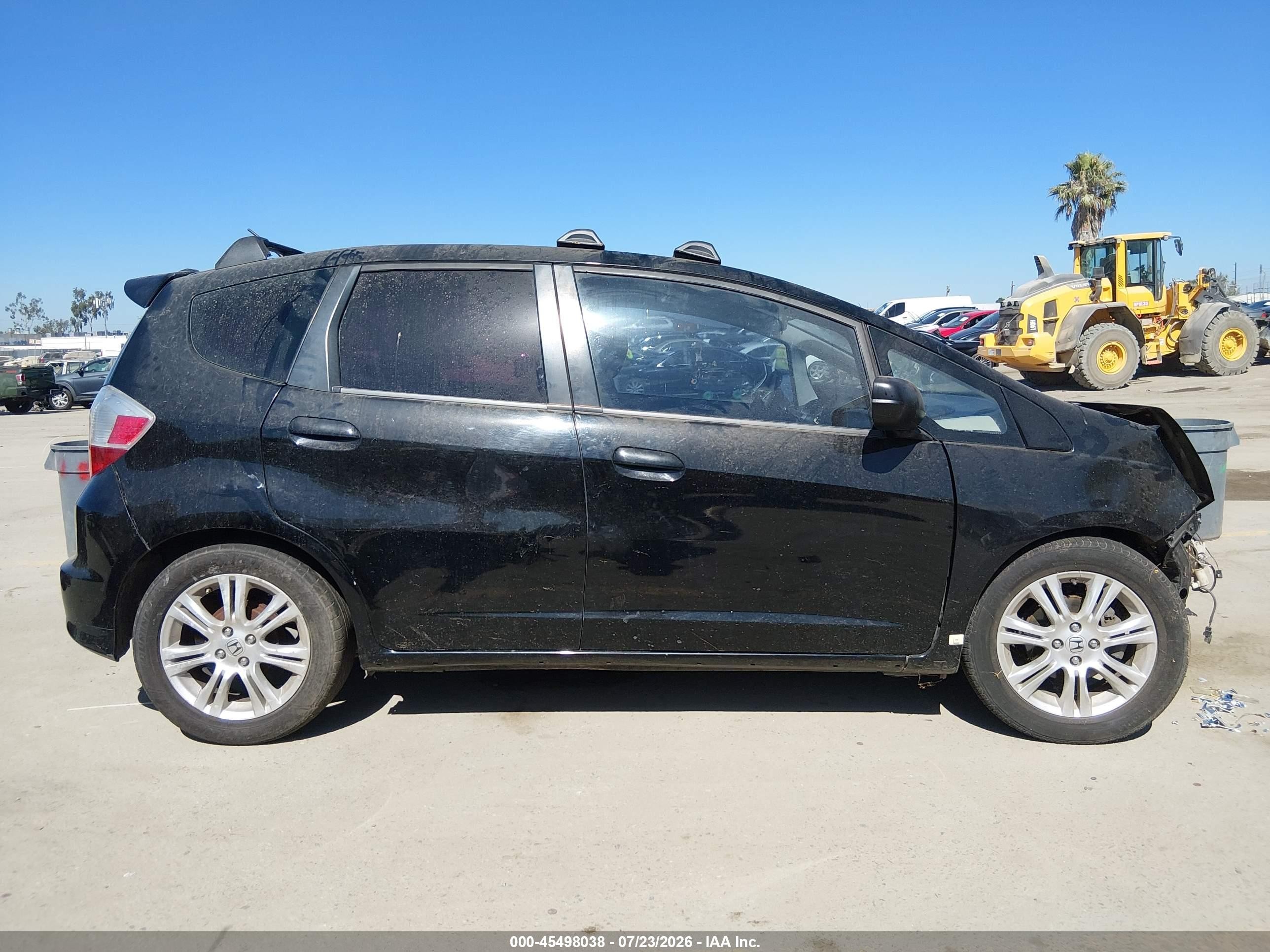 2009 Honda Fit Sport Black vin: JHMGE87459S017738