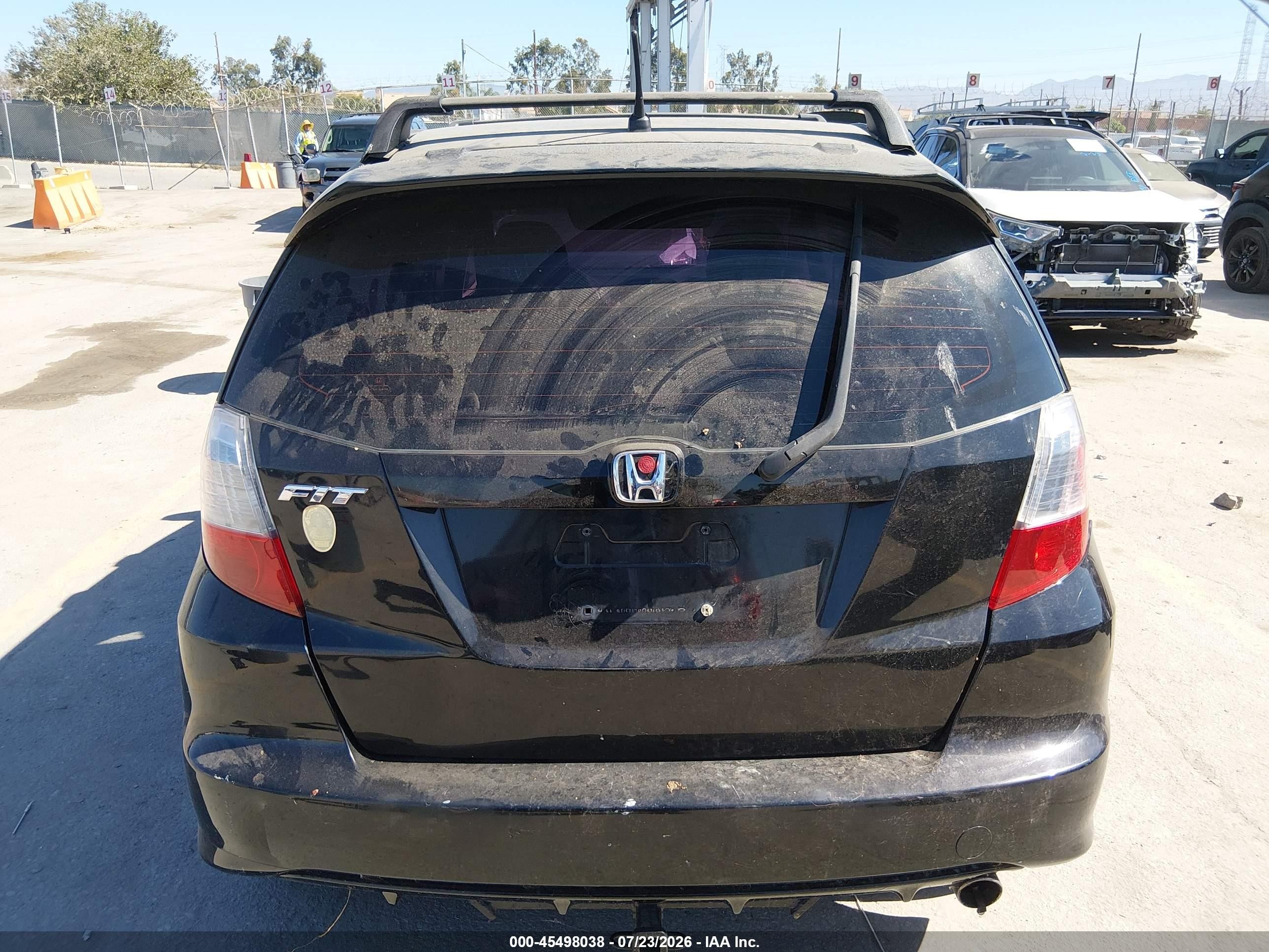 2009 Honda Fit Sport Black vin: JHMGE87459S017738