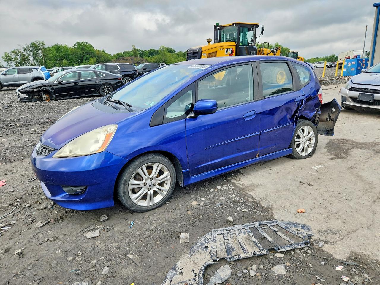 2009 Honda Fit Sport Blue vin: JHMGE87469S001046