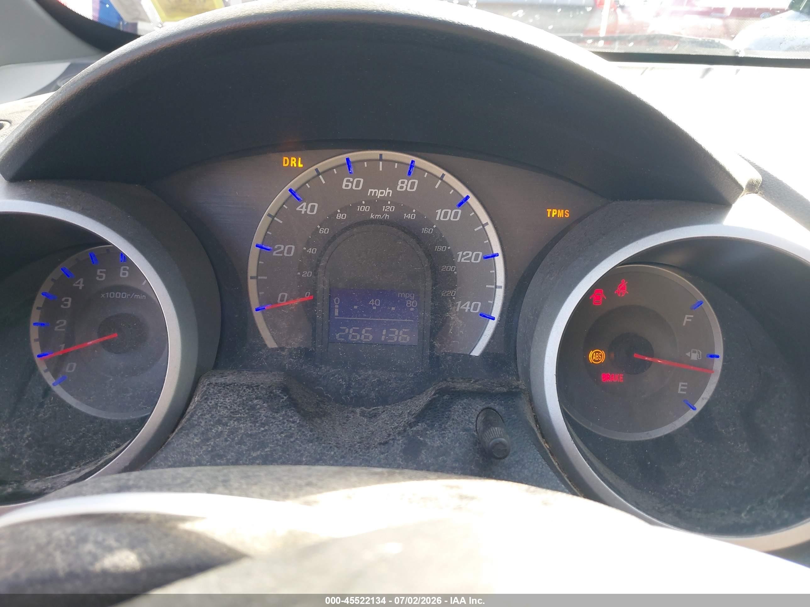 2009 Honda Fit Sport Синий vin: JHMGE87469S056192