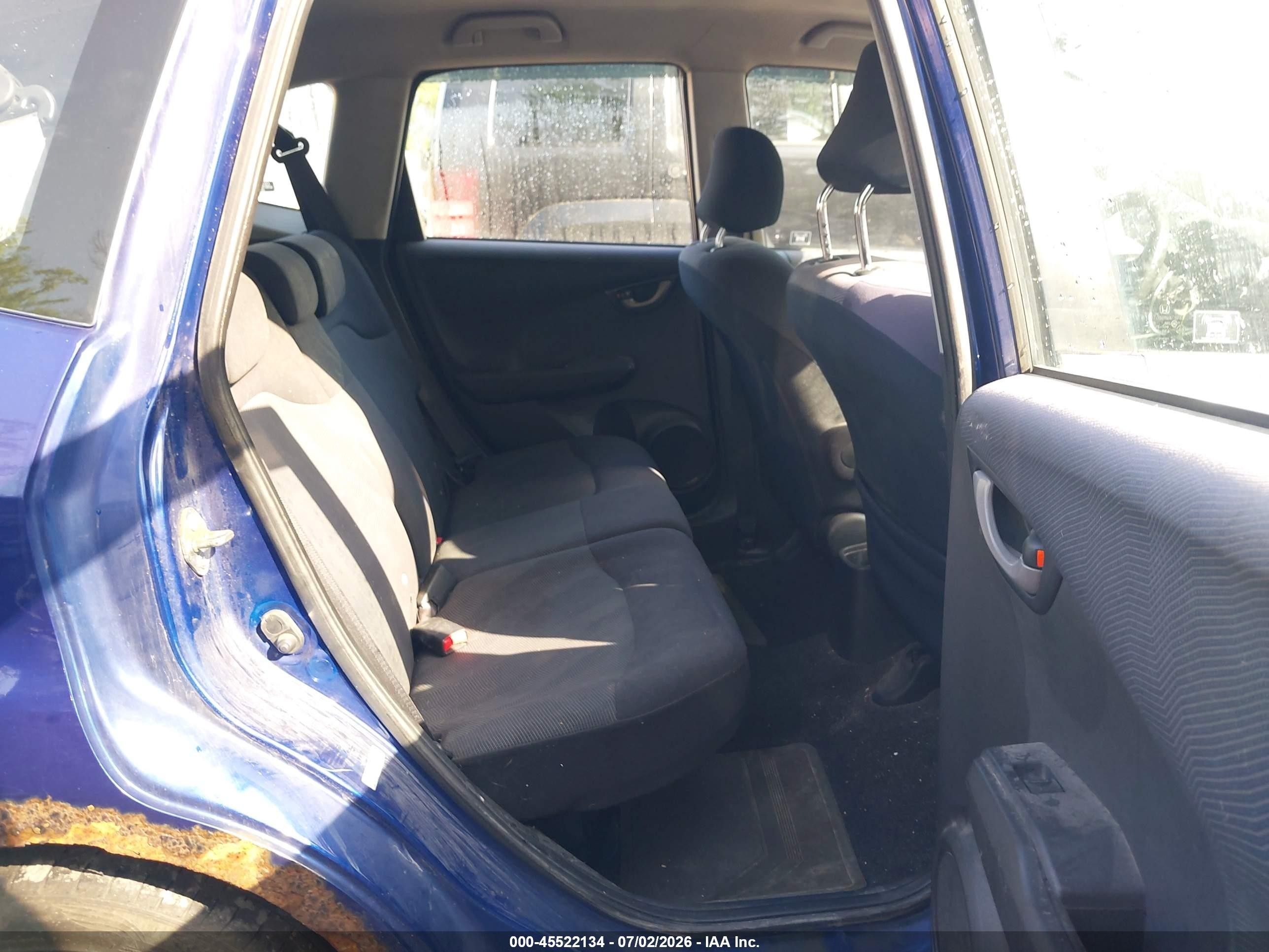 2009 Honda Fit Sport Синий vin: JHMGE87469S056192
