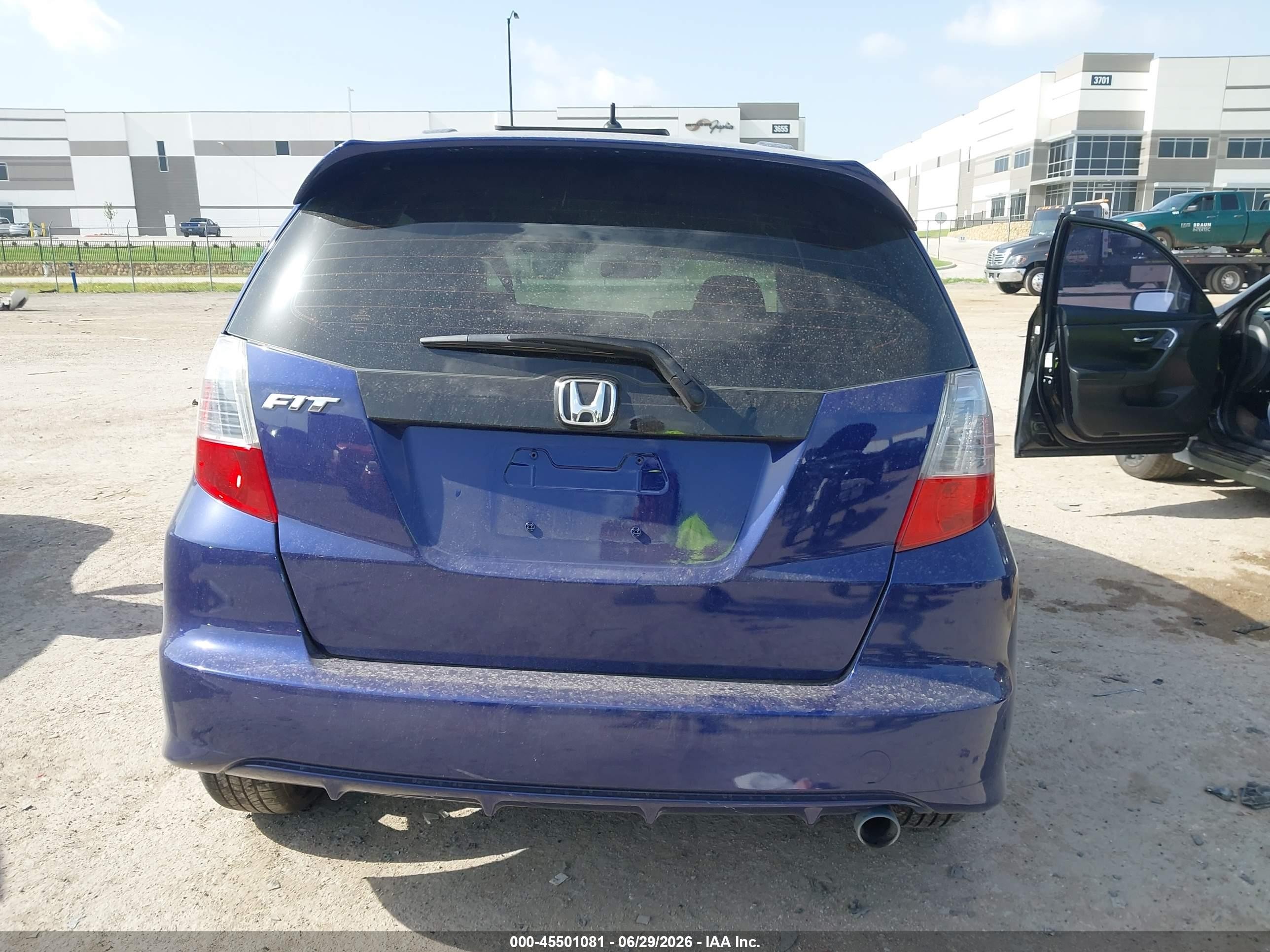 2009 Honda Fit Sport Blue vin: JHMGE87479S074491