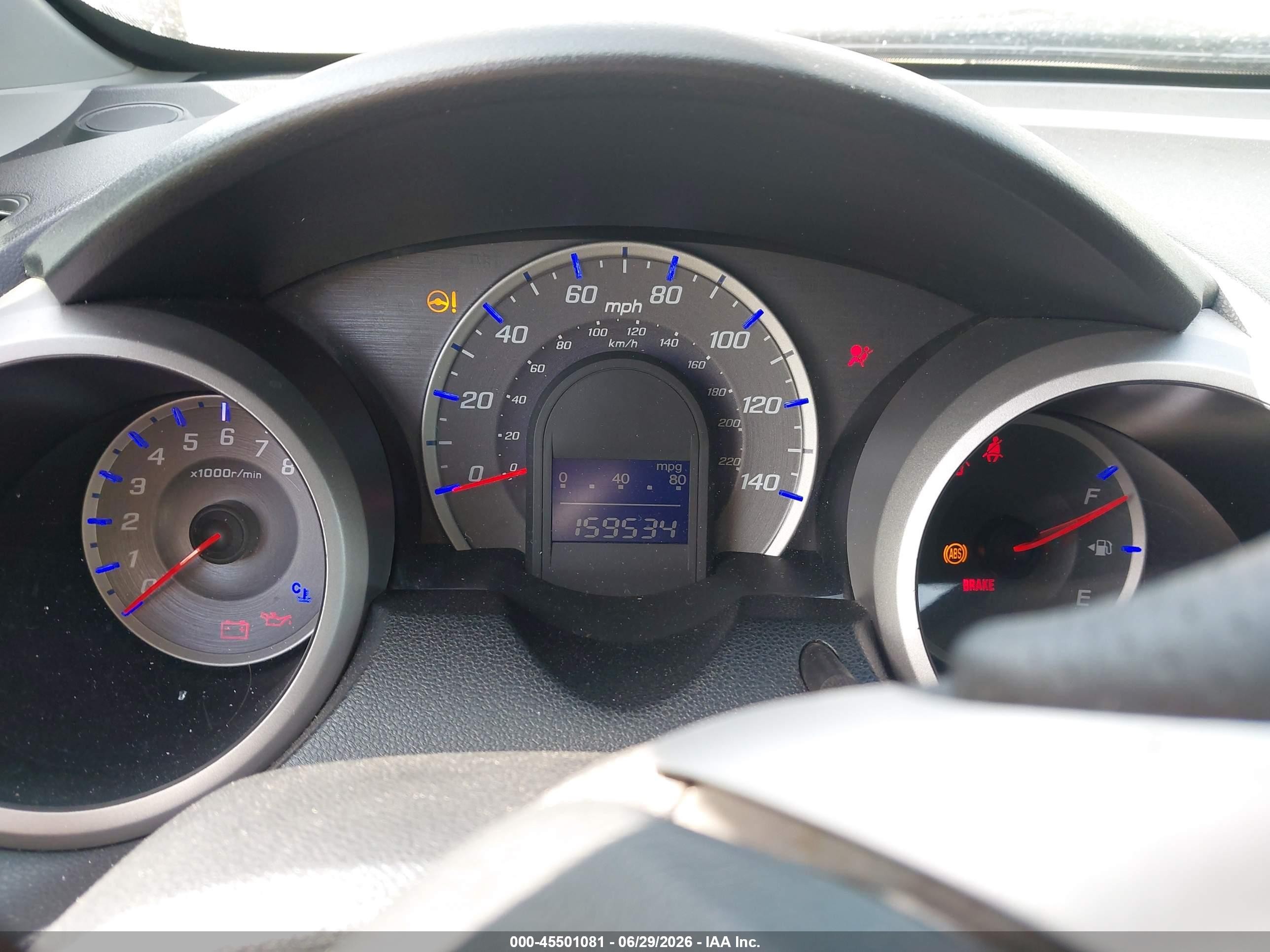 2009 Honda Fit Sport Blue vin: JHMGE87479S074491