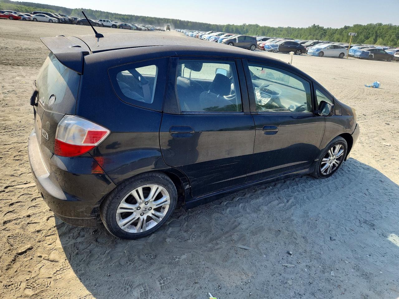 2009 Honda Fit Black vin: JHMGE874X9S025642