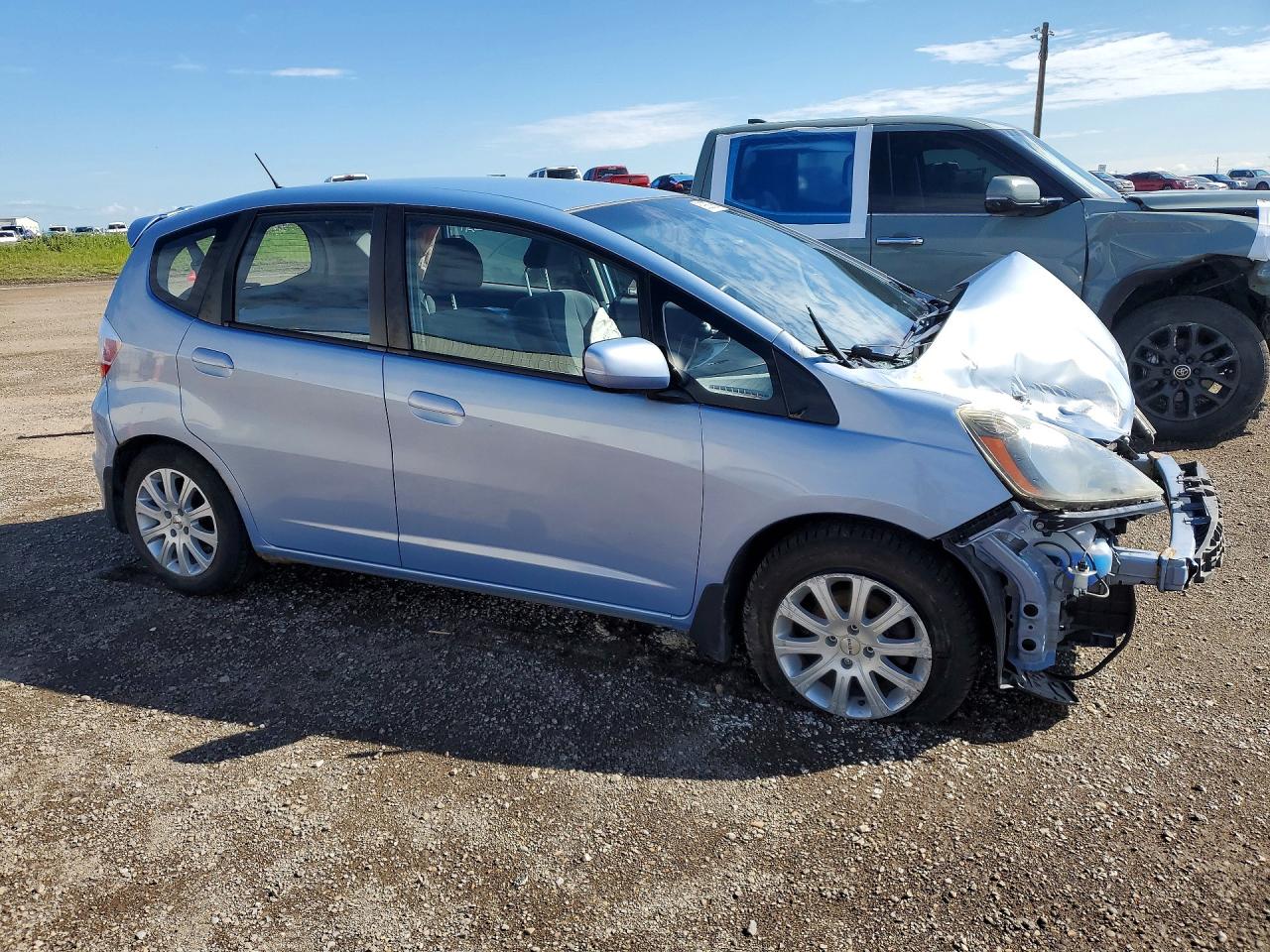 2009 Honda Fit Lx Blue vin: JHMGE87509S805495