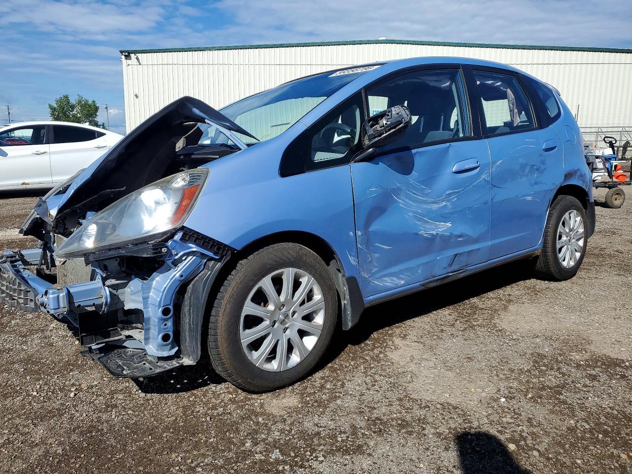 2009 Honda Fit Lx Blue vin: JHMGE87509S805495