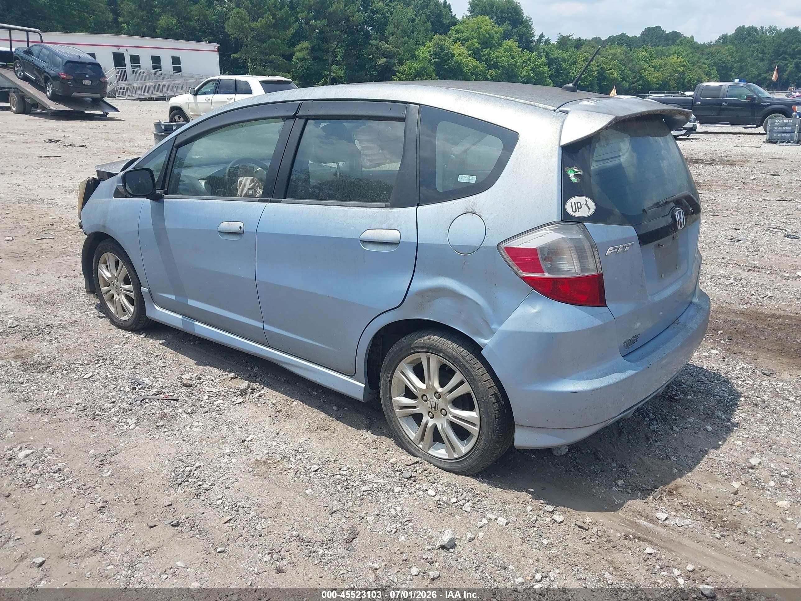 2009 Honda Fit Sport Blue vin: JHMGE87649S007560