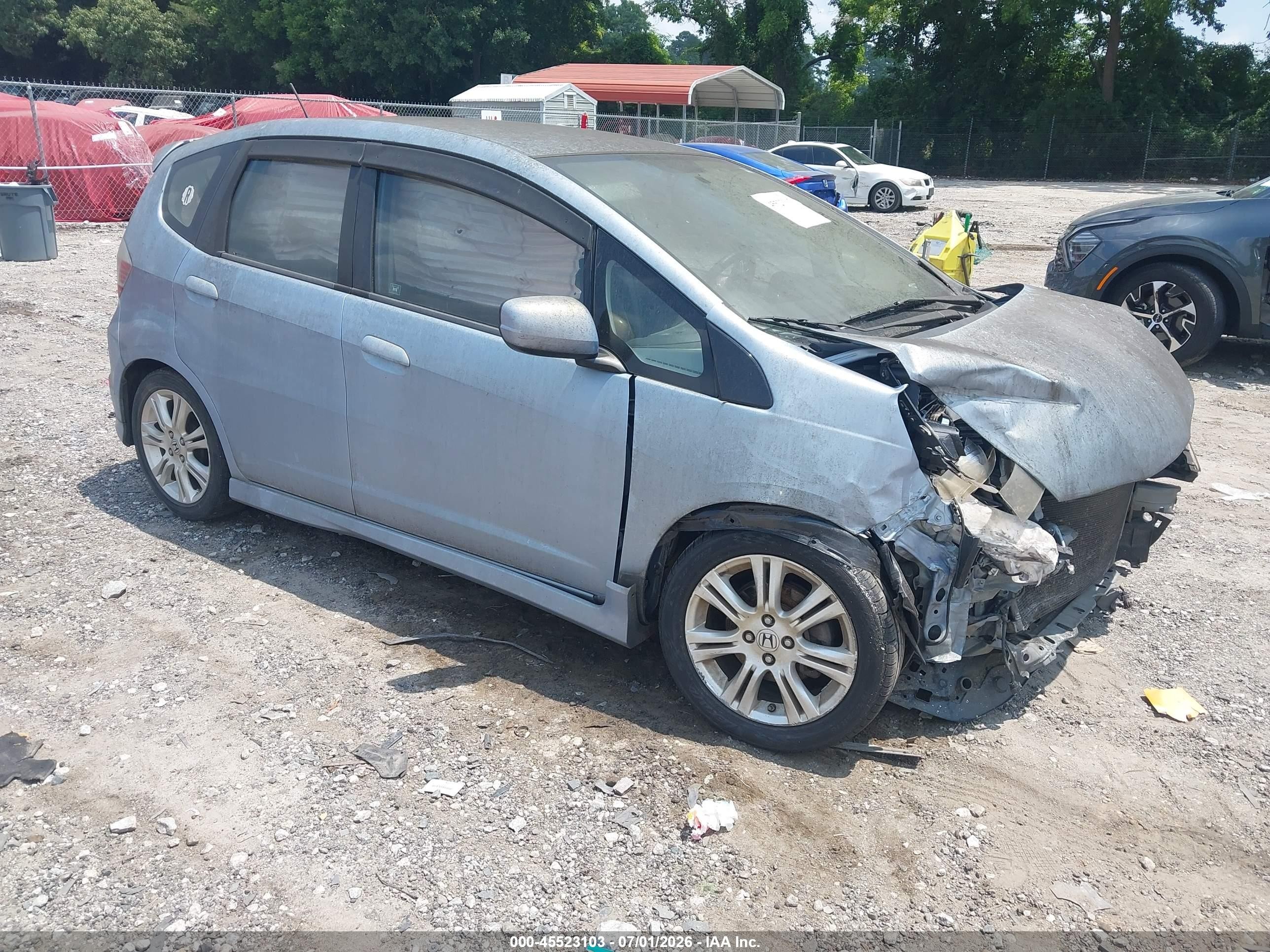 2009 Honda Fit Sport Blue vin: JHMGE87649S007560