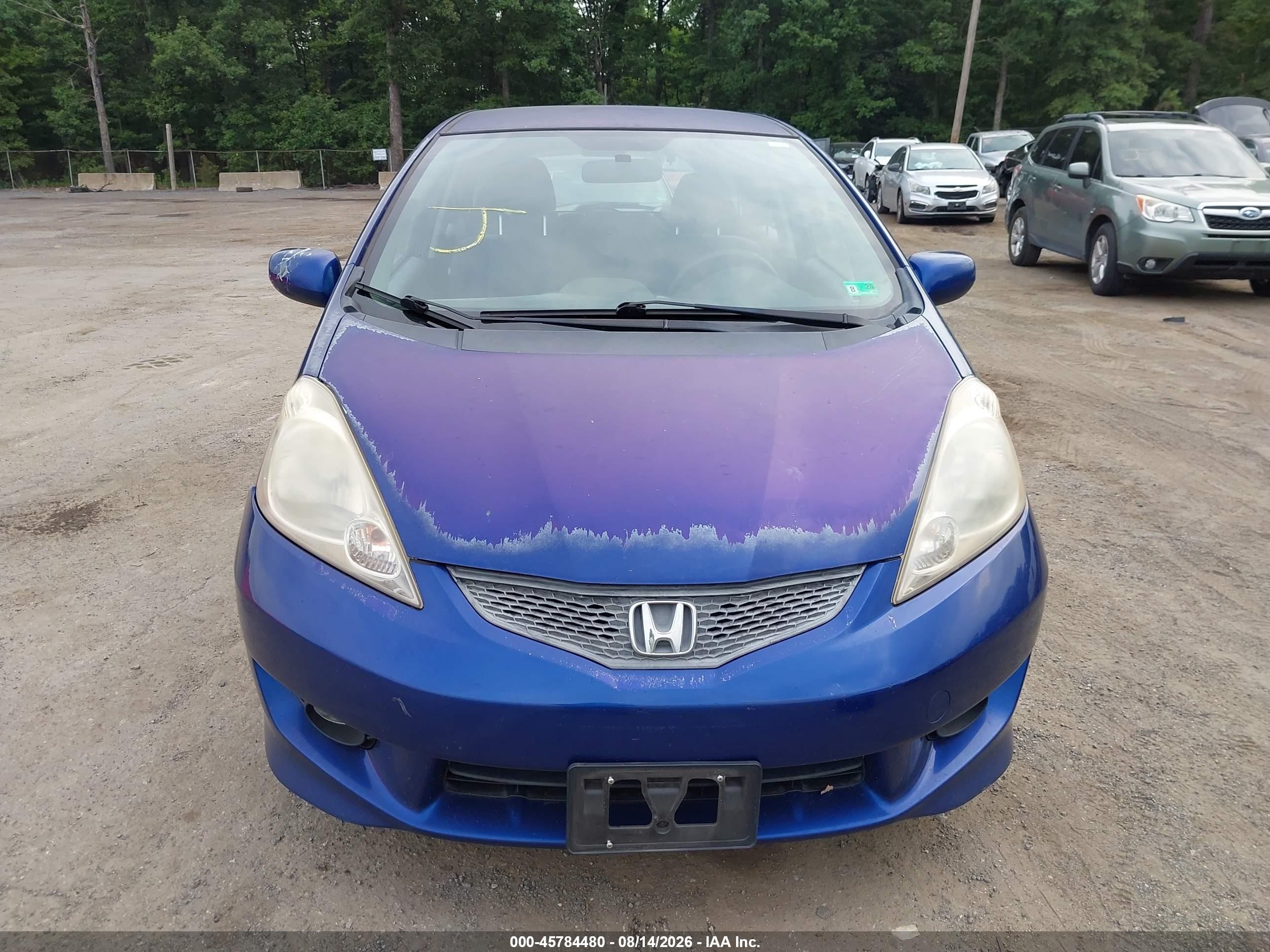 2009 Honda Fit Sport Blue vin: JHMGE87689S051173
