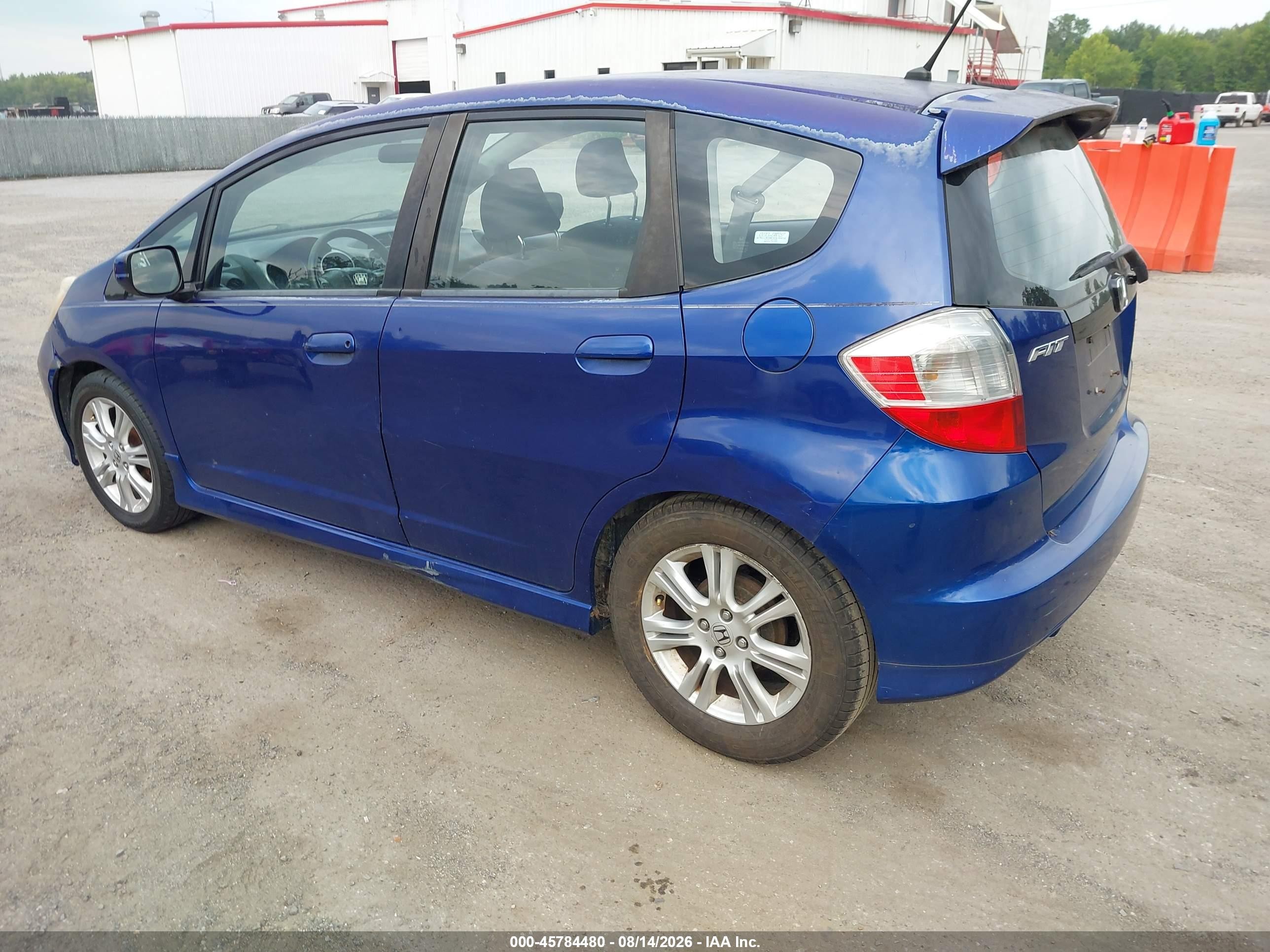 2009 Honda Fit Sport Blue vin: JHMGE87689S051173