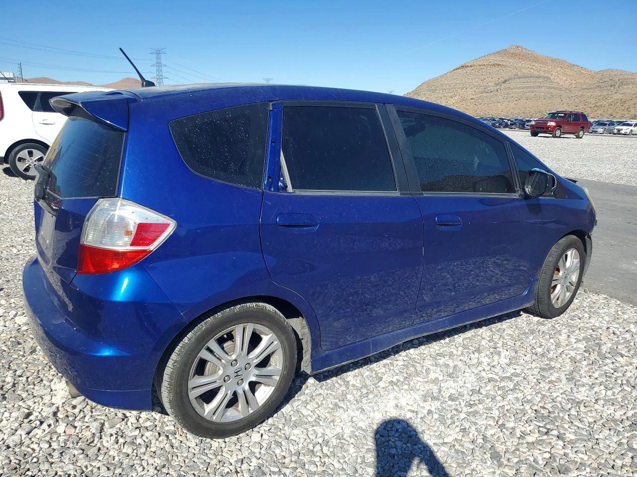2009 Honda Fit Sport Blue vin: JHMGE876X9S007529