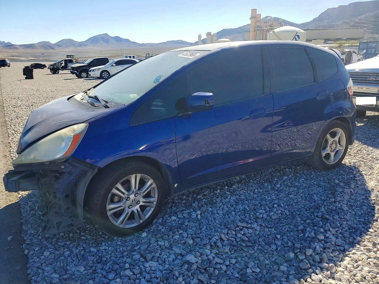2009 Honda Fit Sport Blue vin: JHMGE876X9S007529