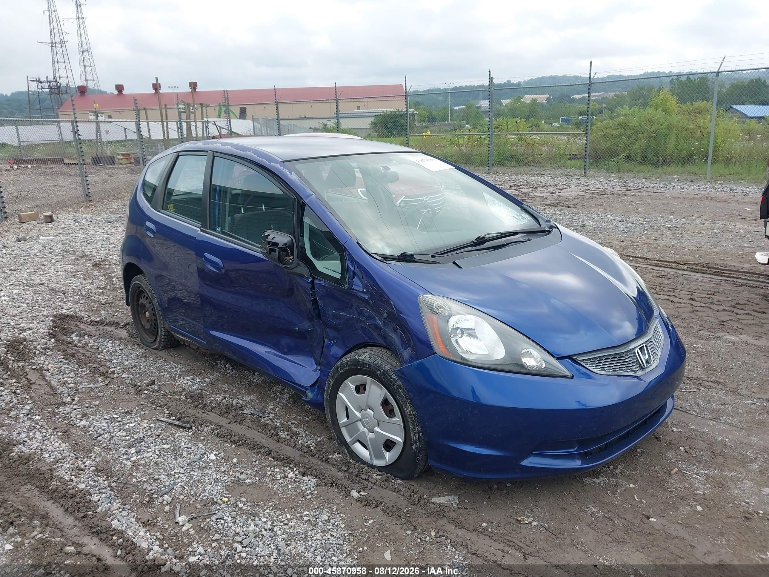 2009 Honda Fit Blue vin: JHMGE88209S013416