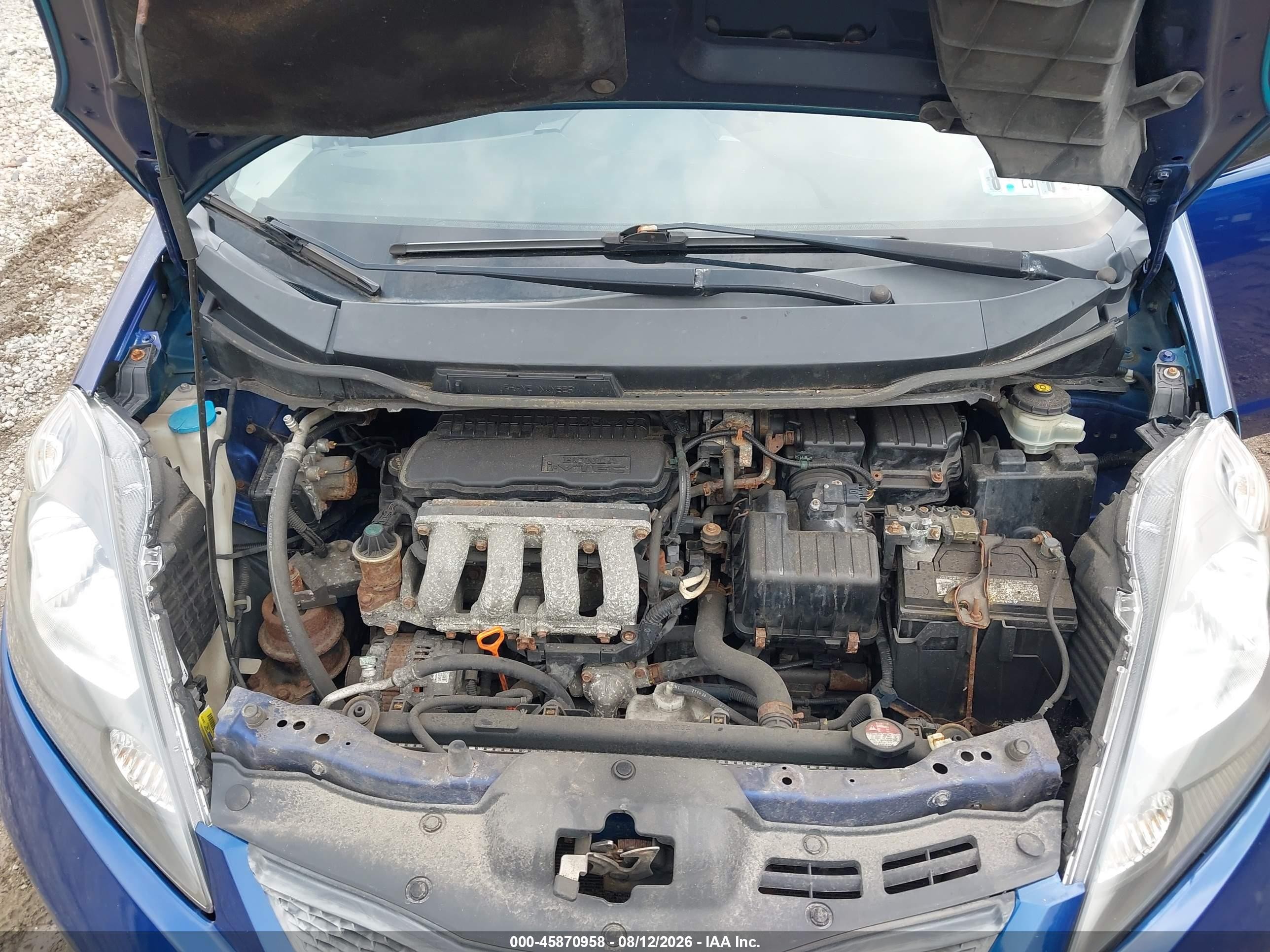 2009 Honda Fit Blue vin: JHMGE88209S013416