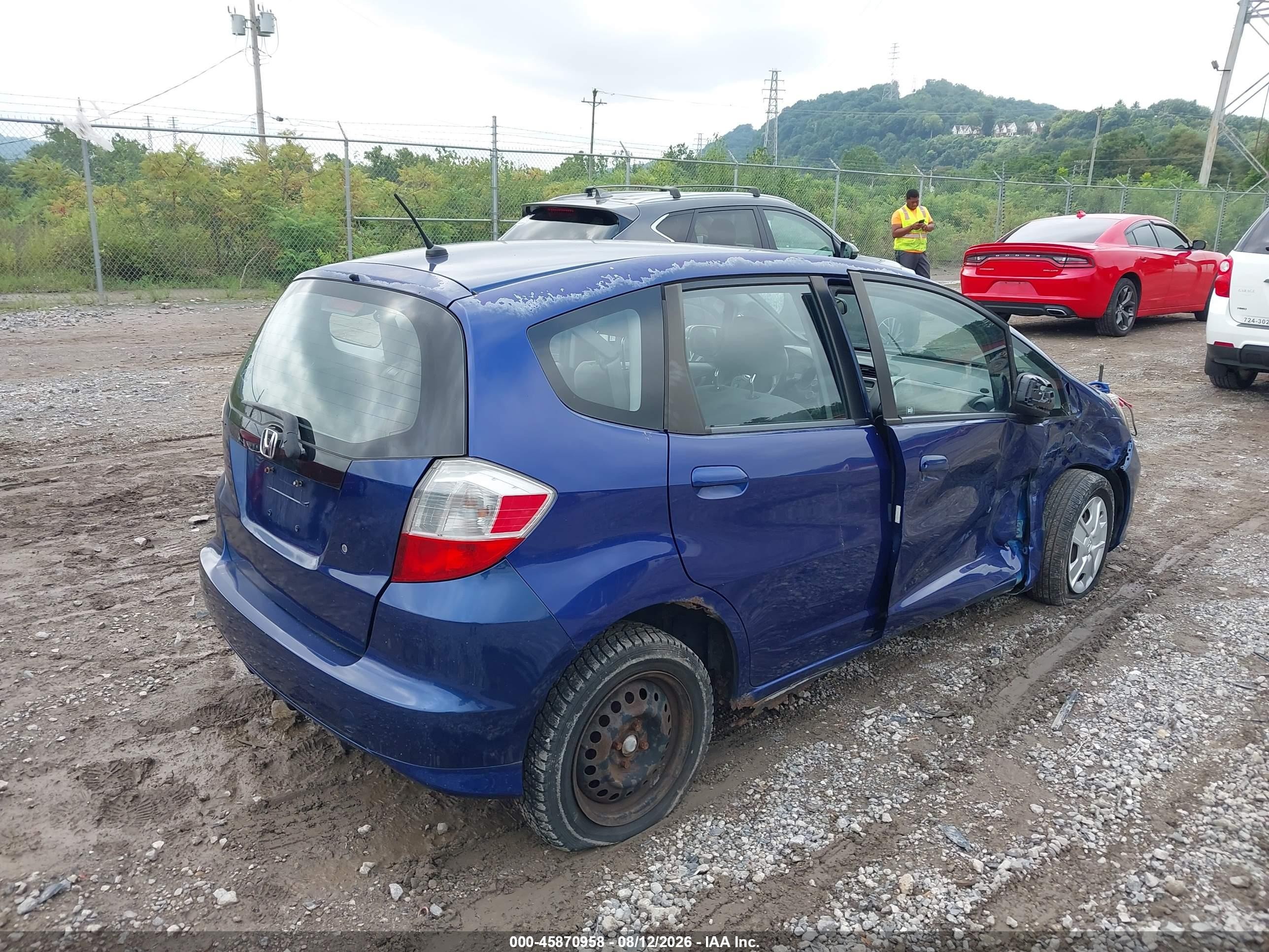 2009 Honda Fit Blue vin: JHMGE88209S013416