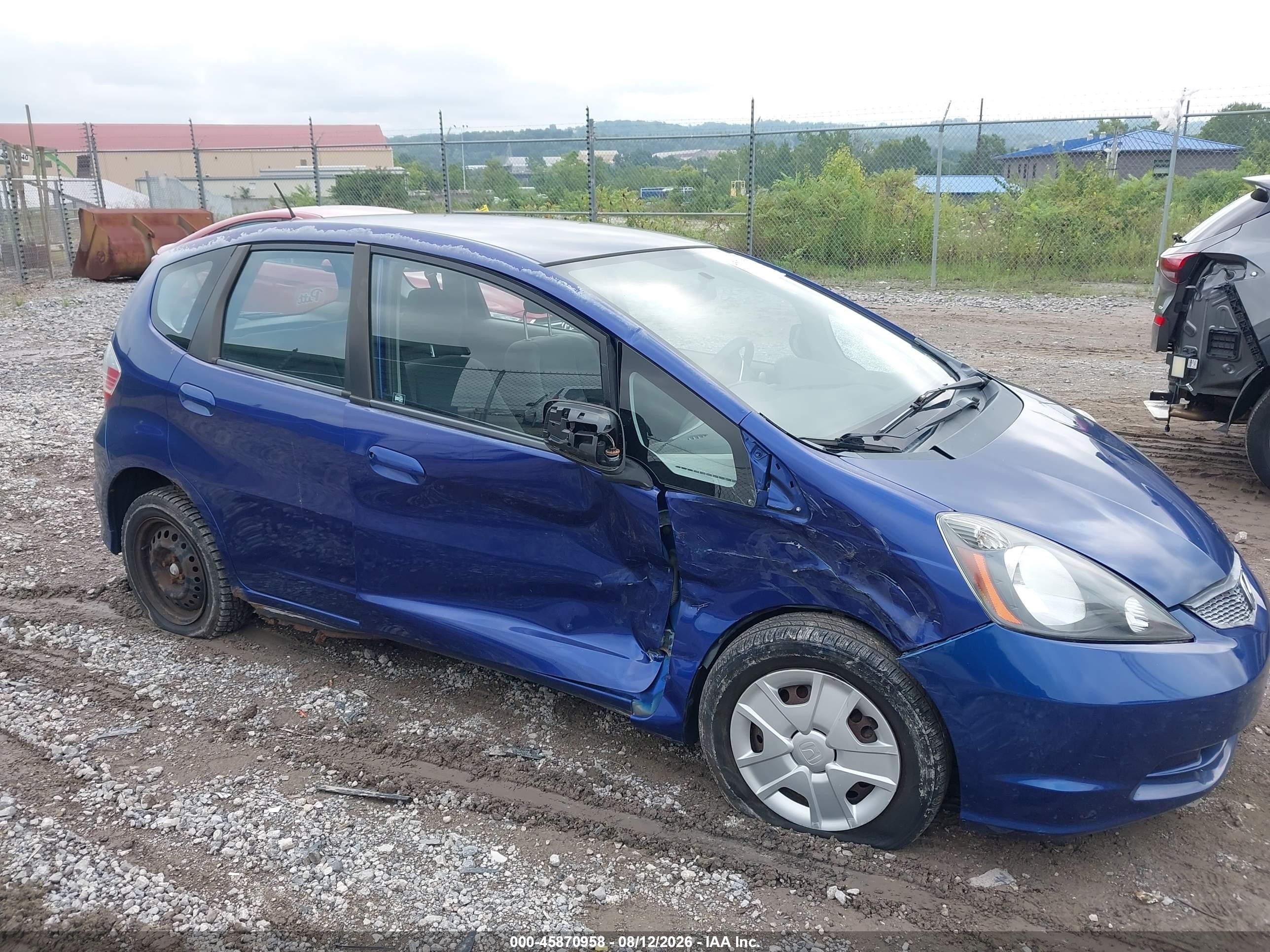 2009 Honda Fit Blue vin: JHMGE88209S013416