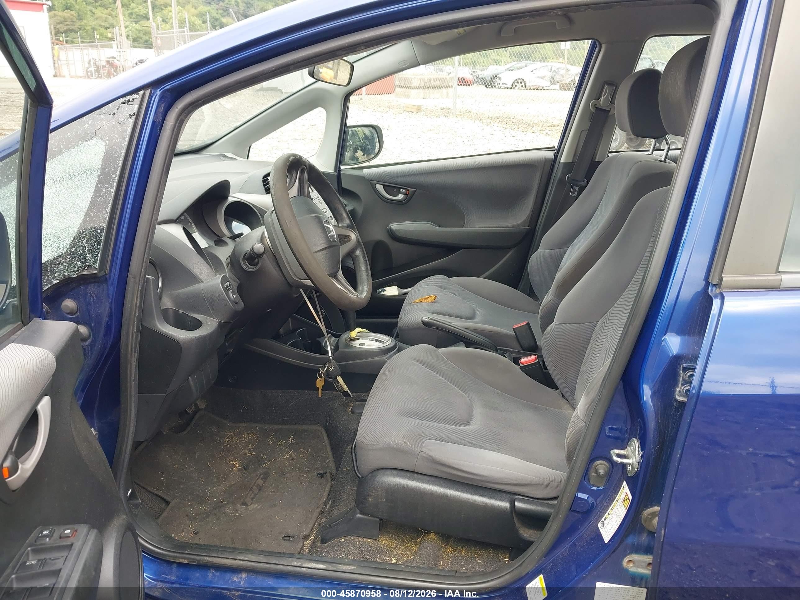 2009 Honda Fit Blue vin: JHMGE88209S013416