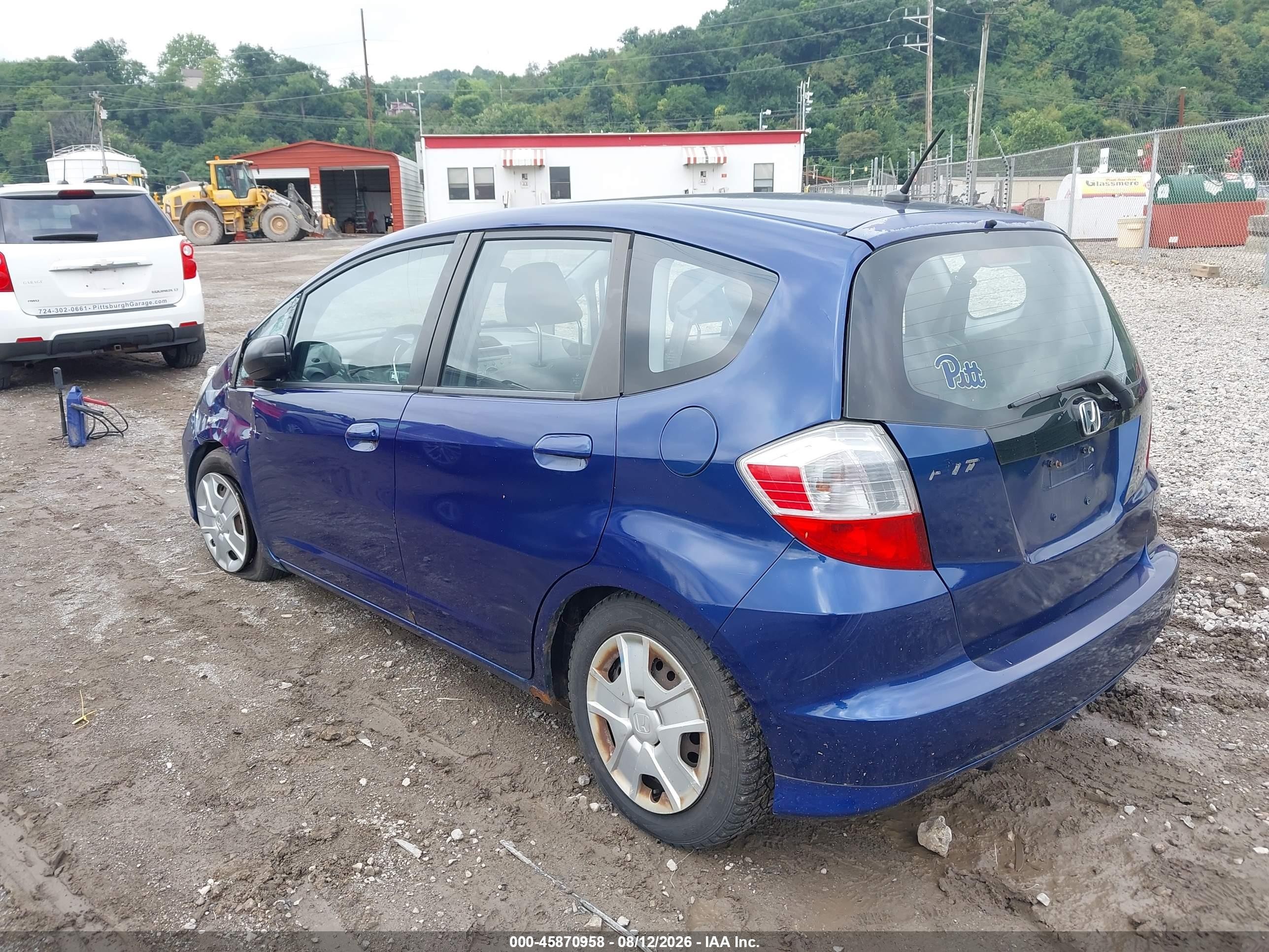 2009 Honda Fit Blue vin: JHMGE88209S013416