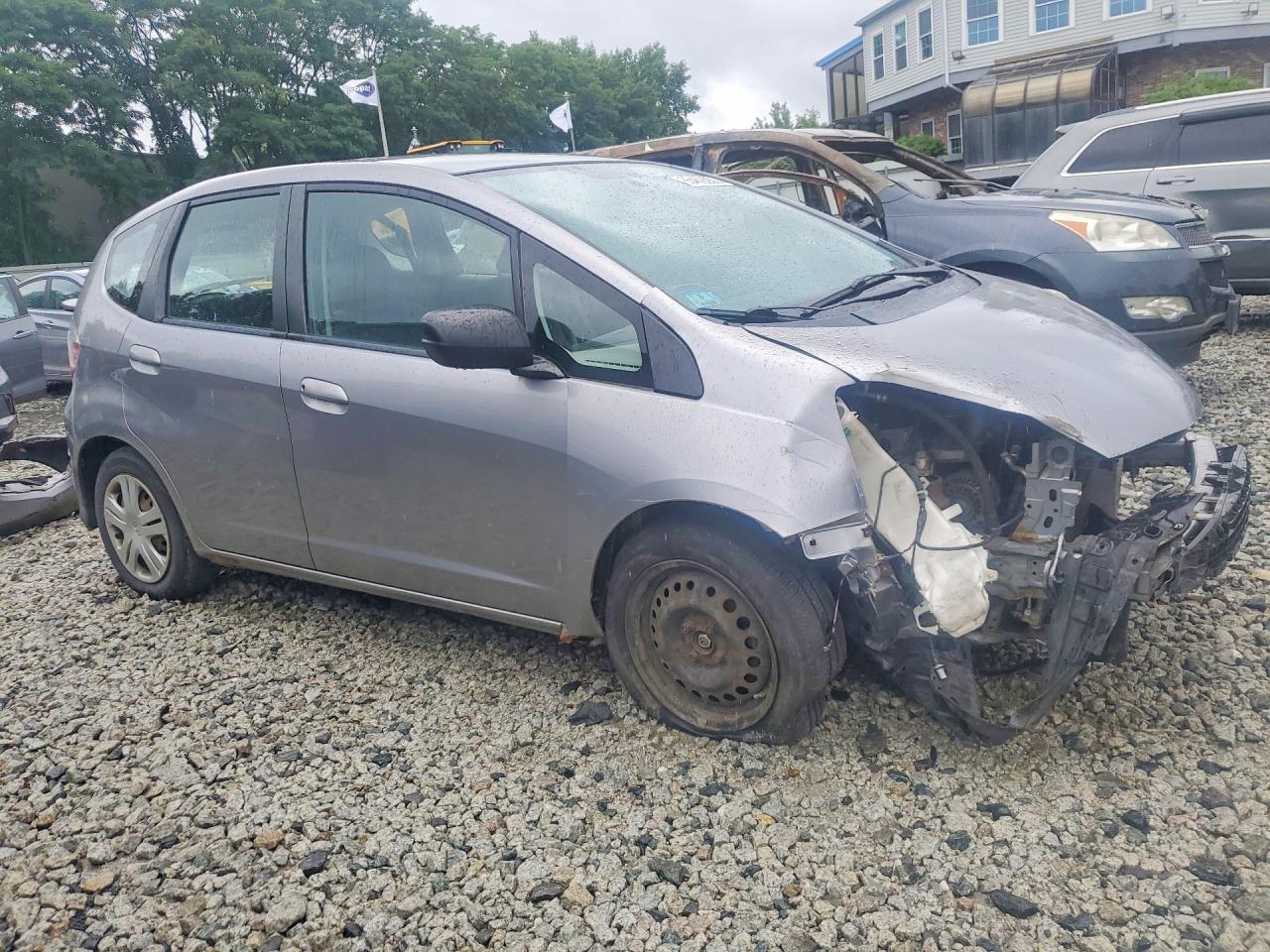 2009 Honda Fit Gray vin: JHMGE88229S048359