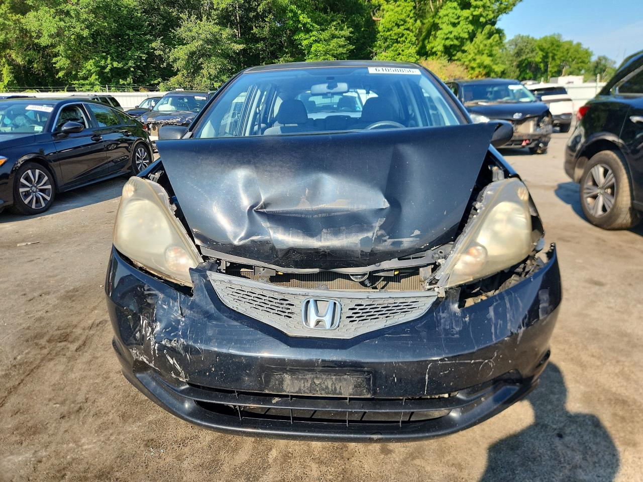 2009 Honda Fit Black vin: JHMGE88239C002016