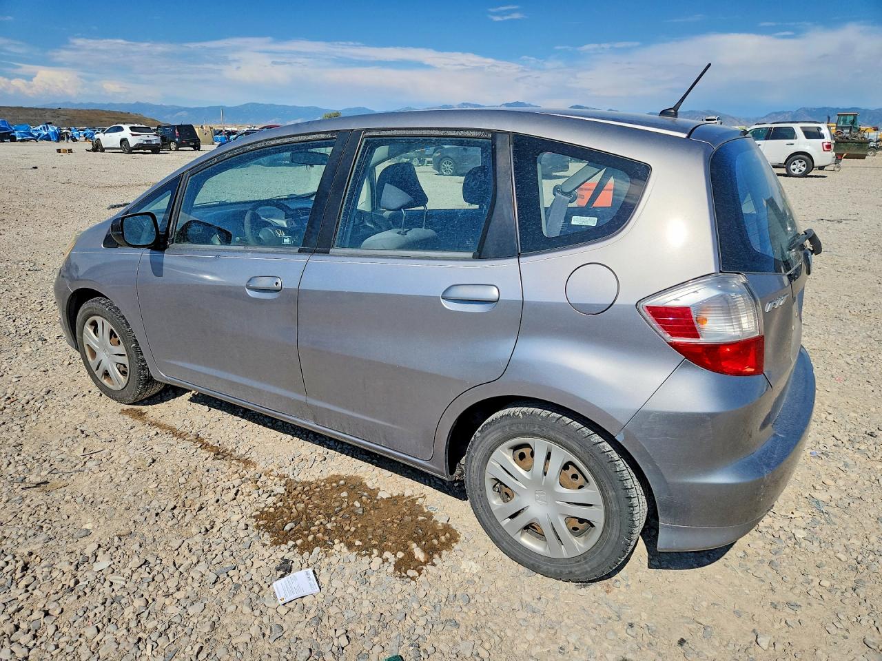 2009 Honda Fit Gray vin: JHMGE88239S070080