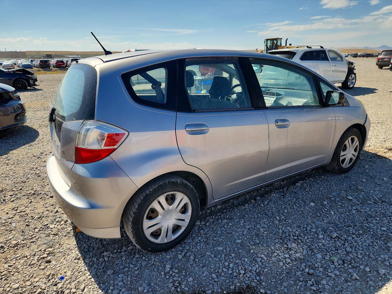 2009 Honda Fit Gray vin: JHMGE88239S070080