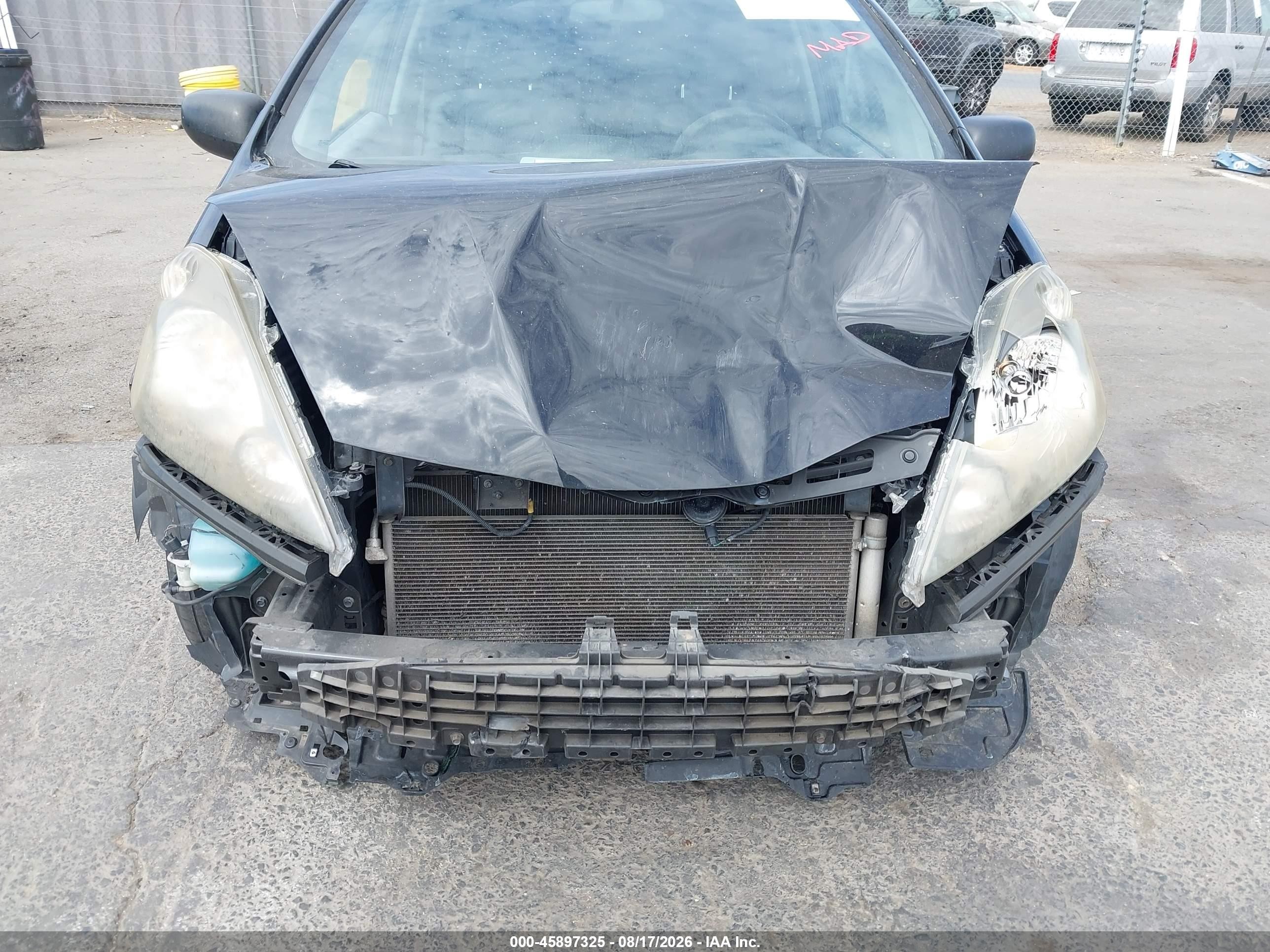 2009 Honda Fit   Black vin: JHMGE88249S058035