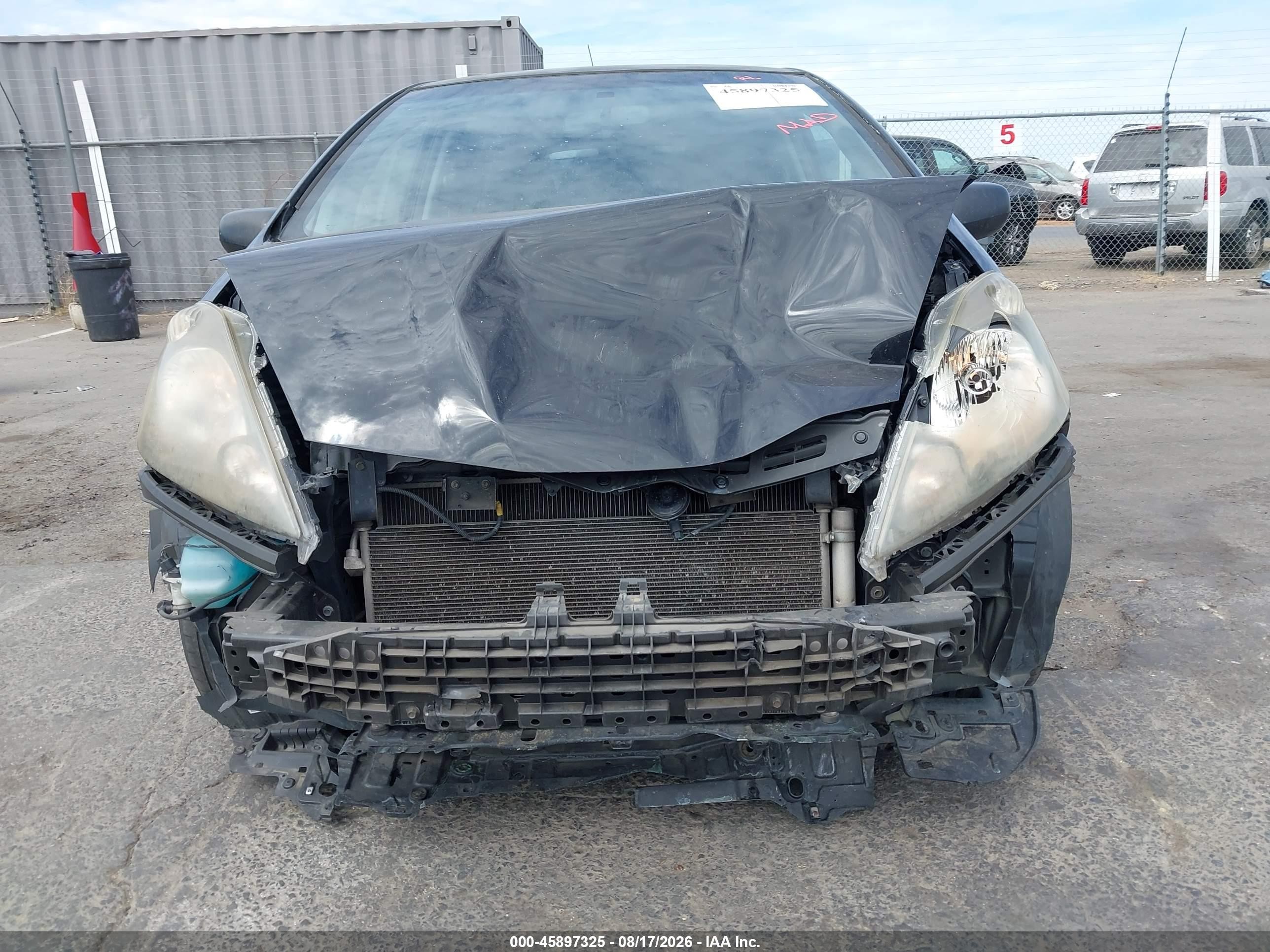 2009 Honda Fit   Black vin: JHMGE88249S058035