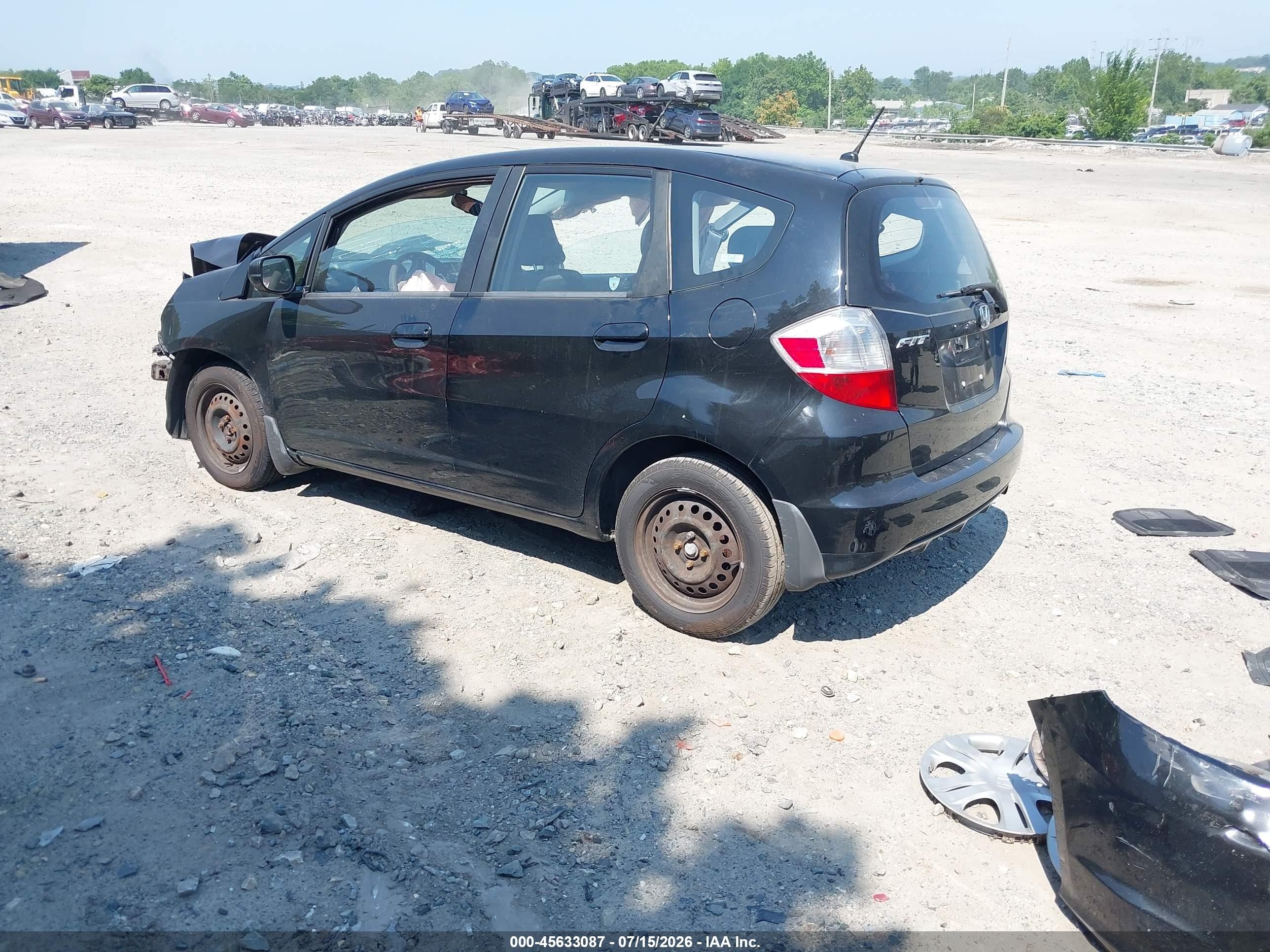2009 Honda Fit Black vin: JHMGE88249S063641