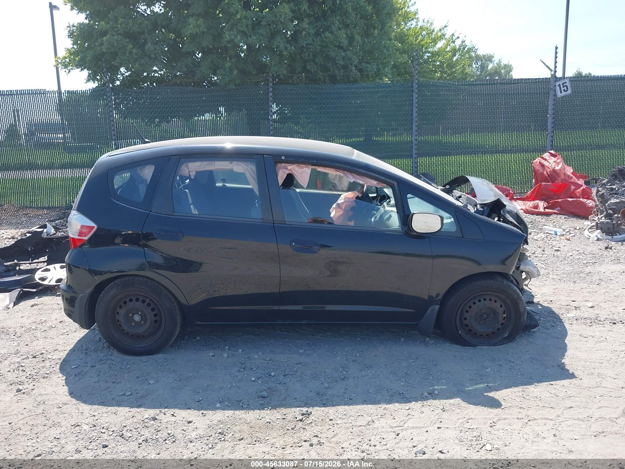 2009 Honda Fit Black vin: JHMGE88249S063641
