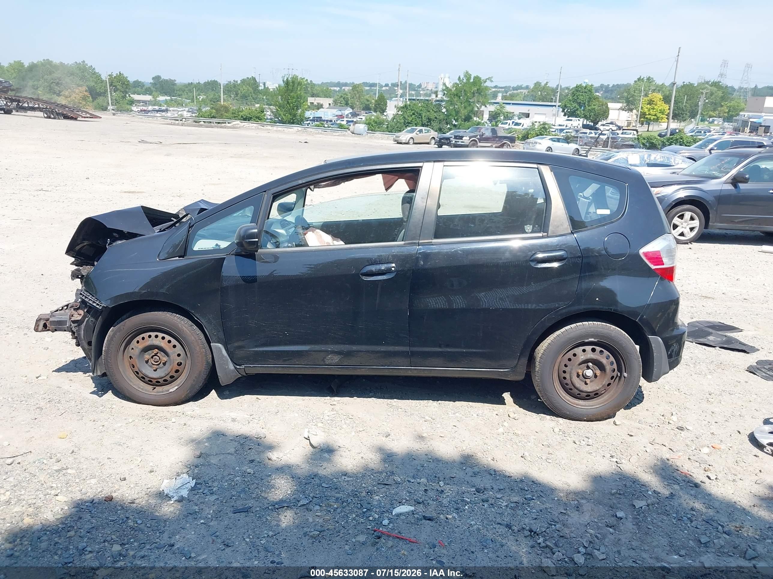 2009 Honda Fit Black vin: JHMGE88249S063641