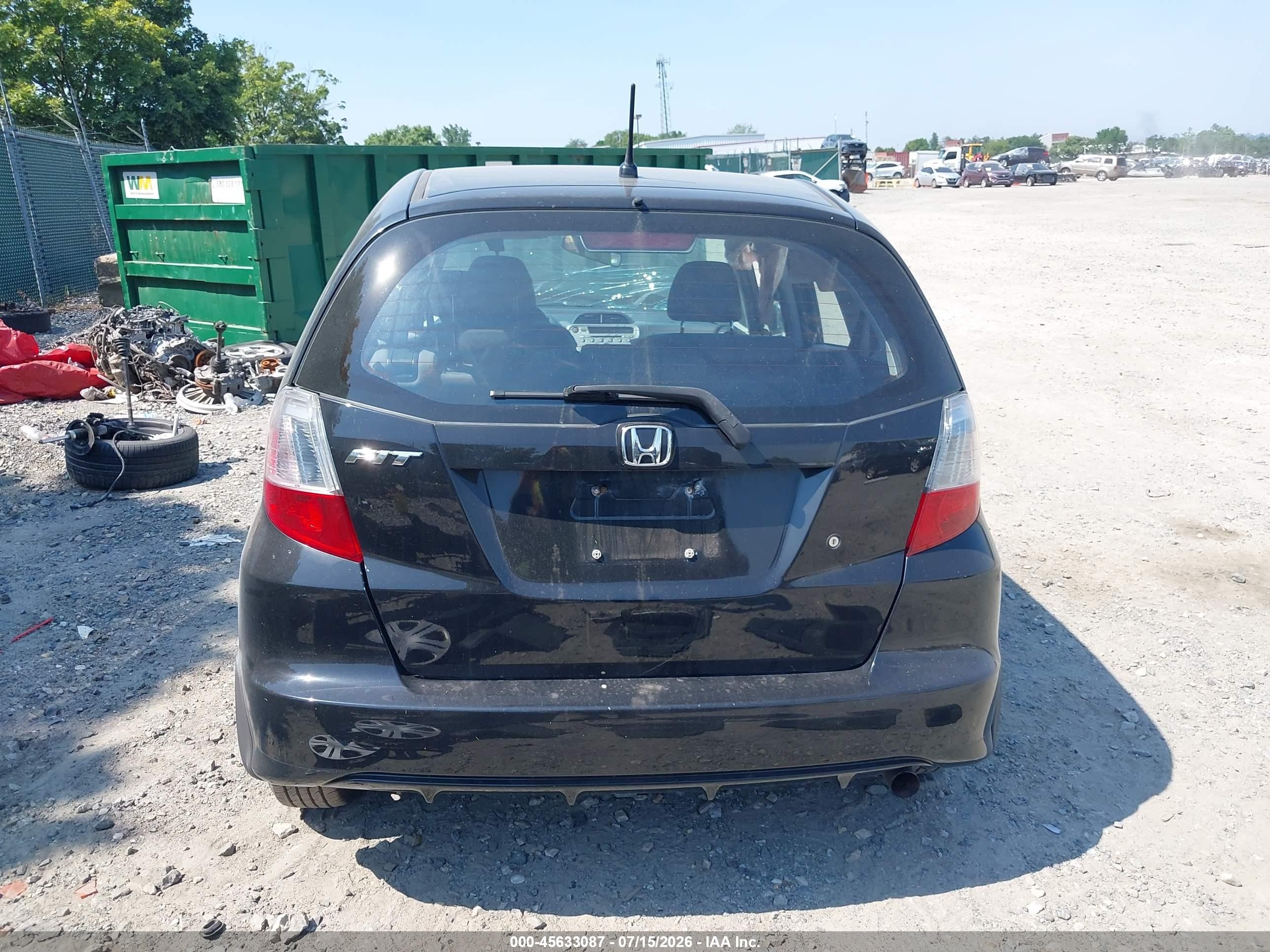 2009 Honda Fit Black vin: JHMGE88249S063641