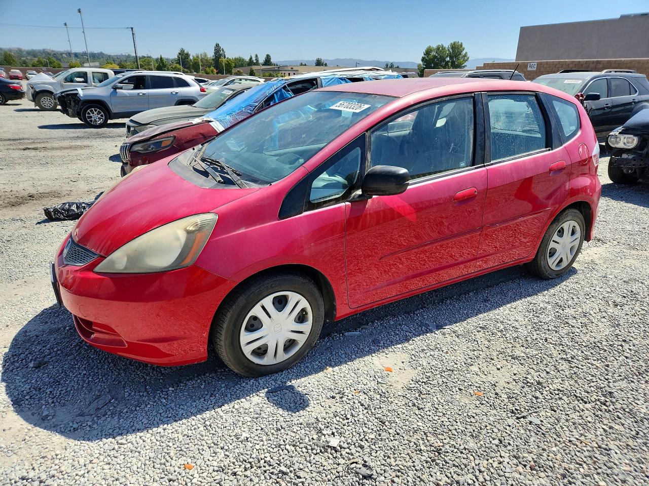 2009 Honda Fit Красный vin: JHMGE88259C004334