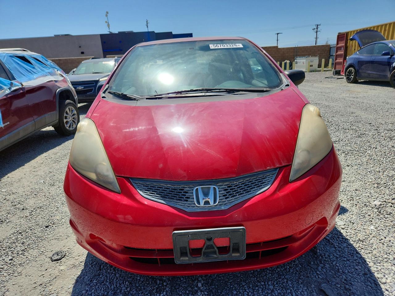 2009 Honda Fit Красный vin: JHMGE88259C004334