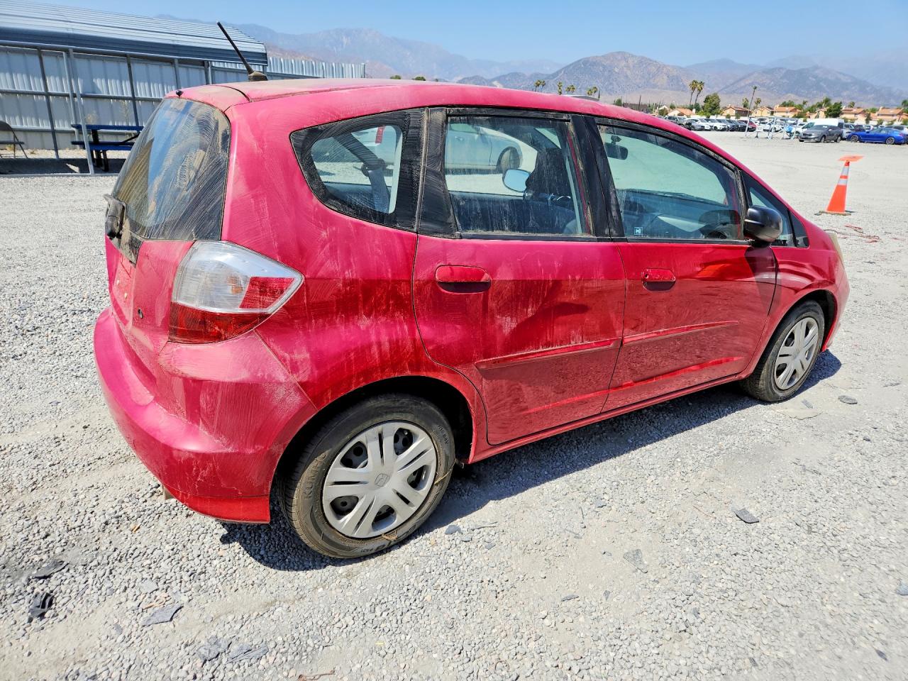2009 Honda Fit Красный vin: JHMGE88259C004334