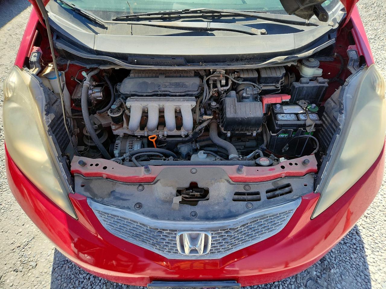 2009 Honda Fit Красный vin: JHMGE88259C004334