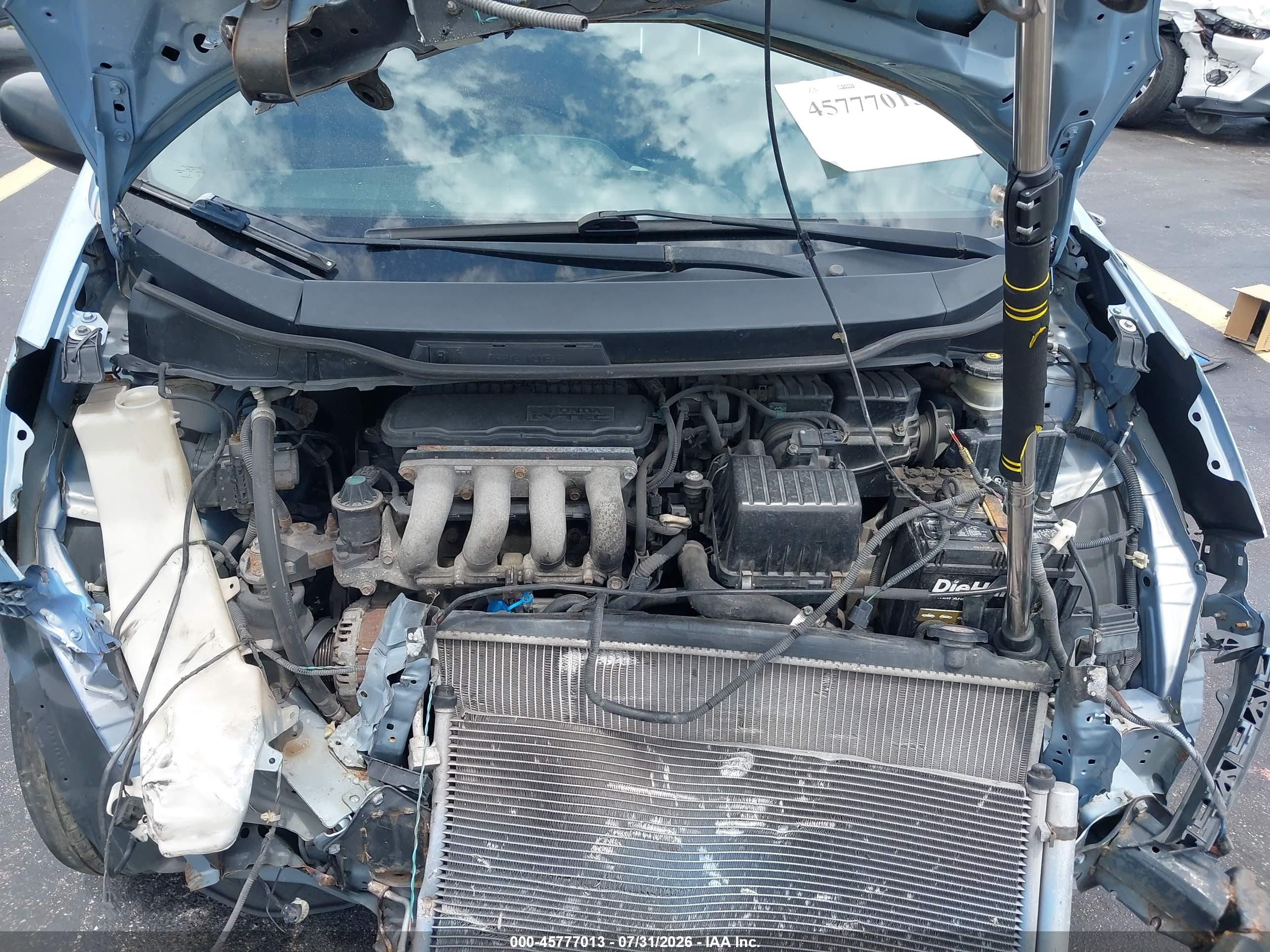 2009 Honda Fit Blue vin: JHMGE88259C005774