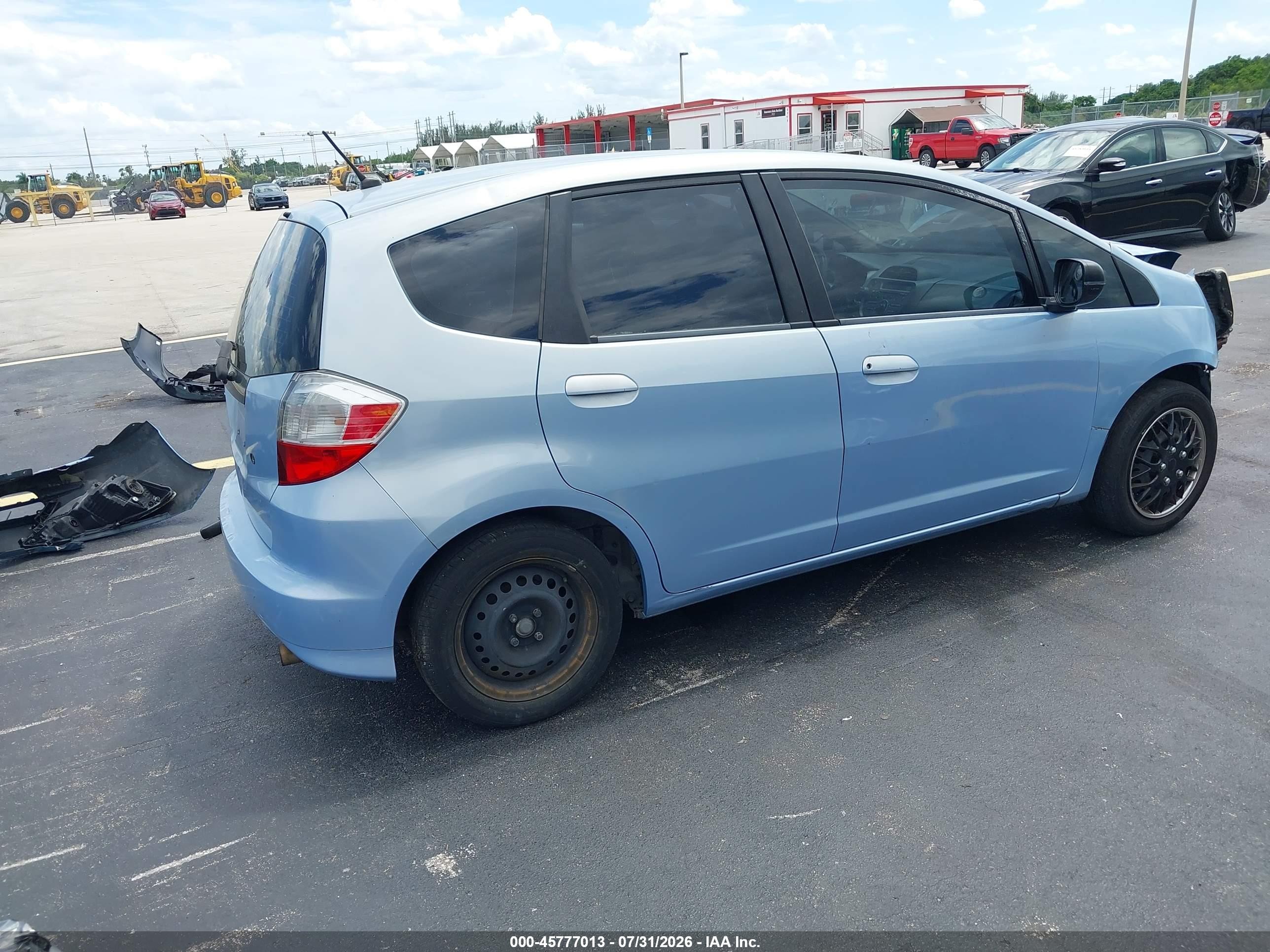 2009 Honda Fit Blue vin: JHMGE88259C005774