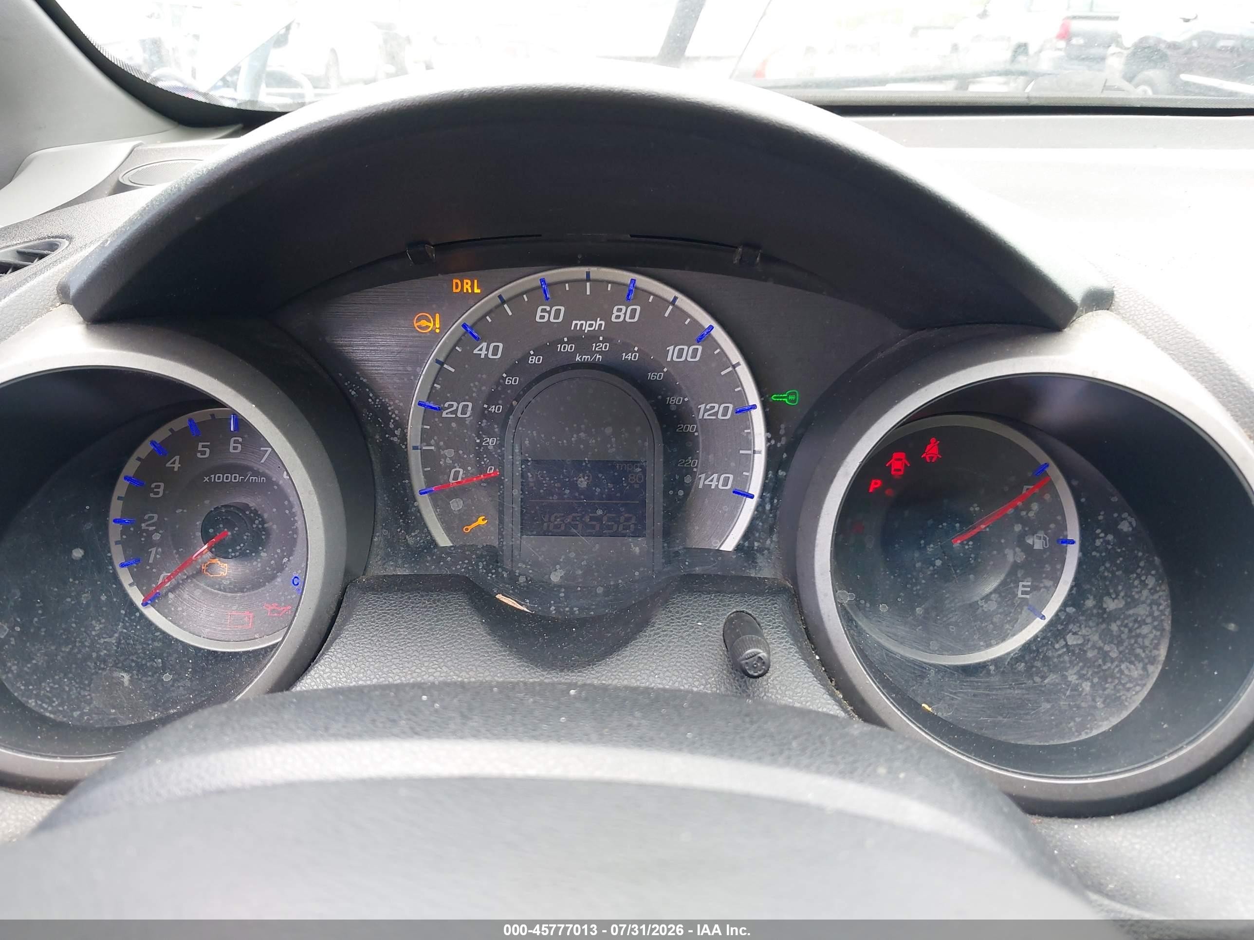 2009 Honda Fit Blue vin: JHMGE88259C005774