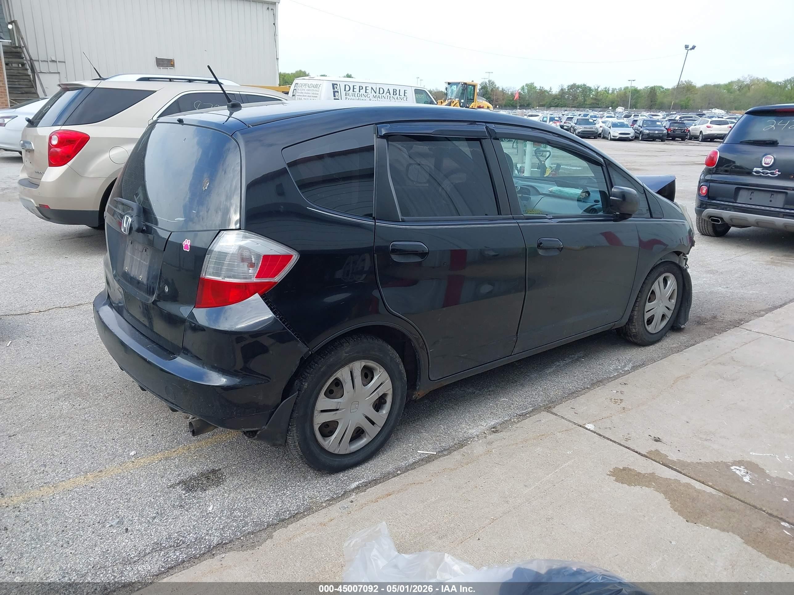 2009 Honda Fit   Black vin: JHMGE88269S002341