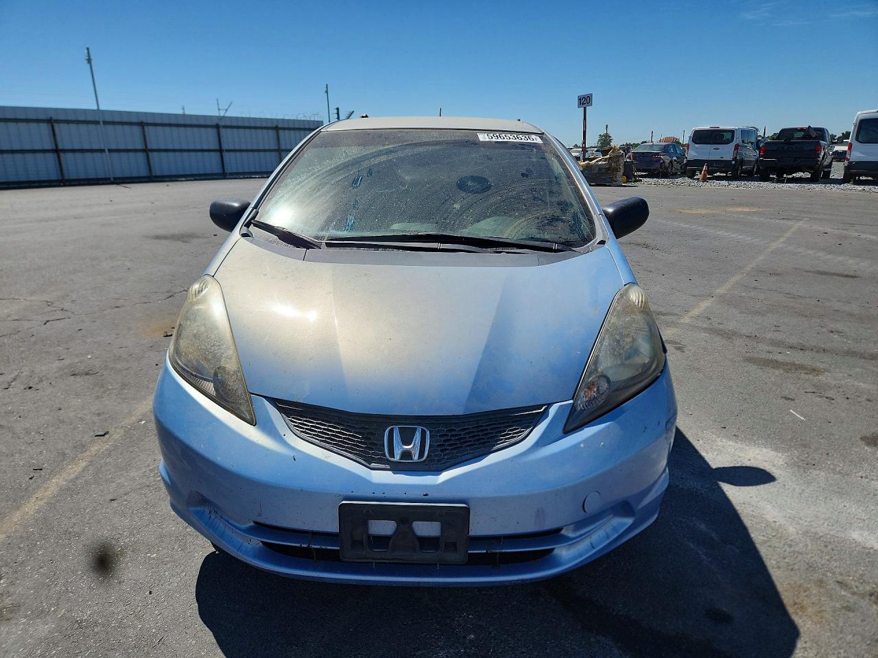 2009 Honda Fit Blue vin: JHMGE88269S021889