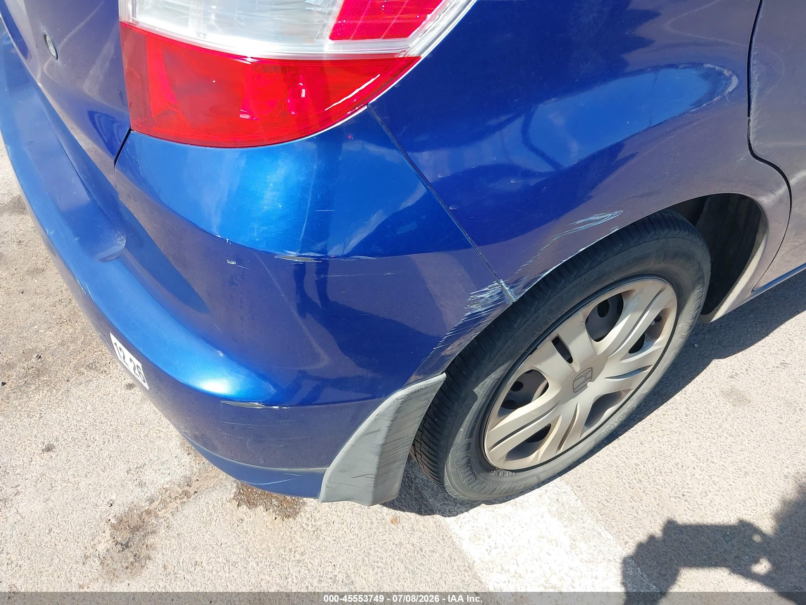 2009 Honda Fit   Blue vin: JHMGE88269S031547